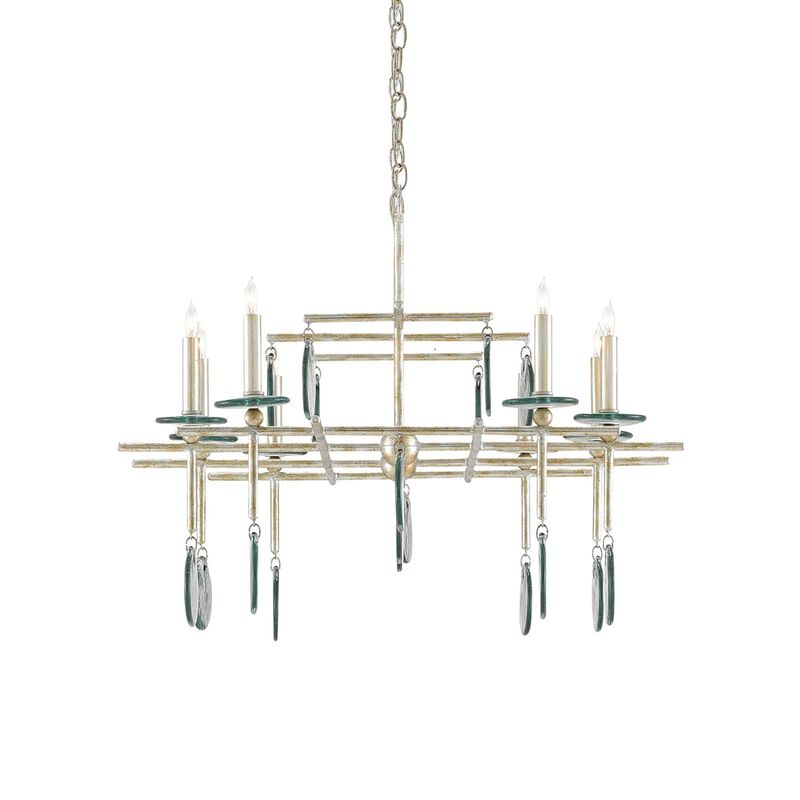 Sethos 42 Inch 8 Light Linear Suspension Light by Currey and Company
