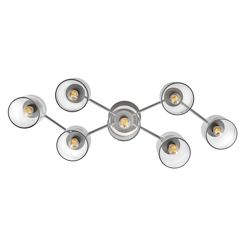 Axel 59 Inch 7 Light Semi Flush Mount by Hinkley