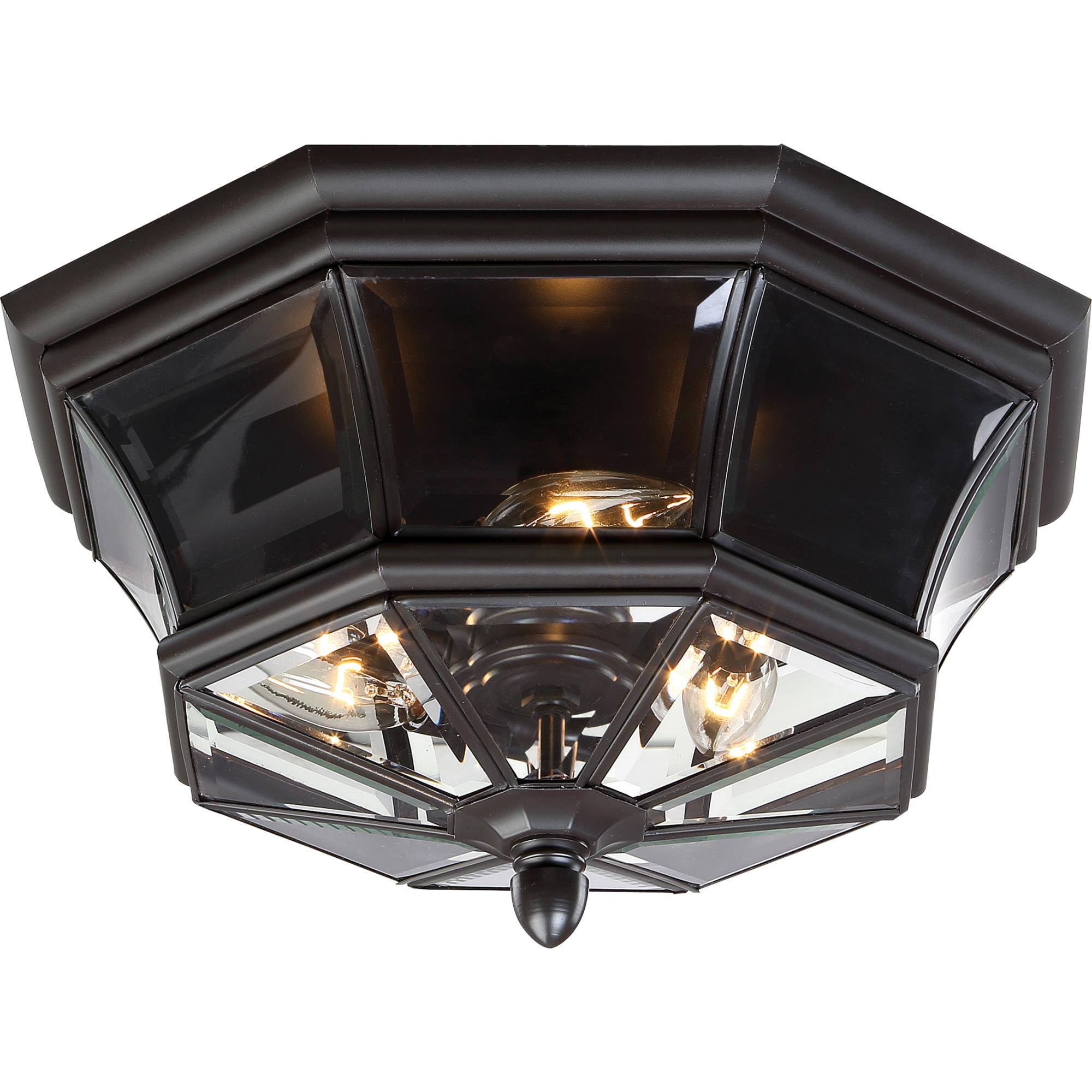 Newbury 15 Inch 3 Light Outdoor Flush Mount by Quoizel