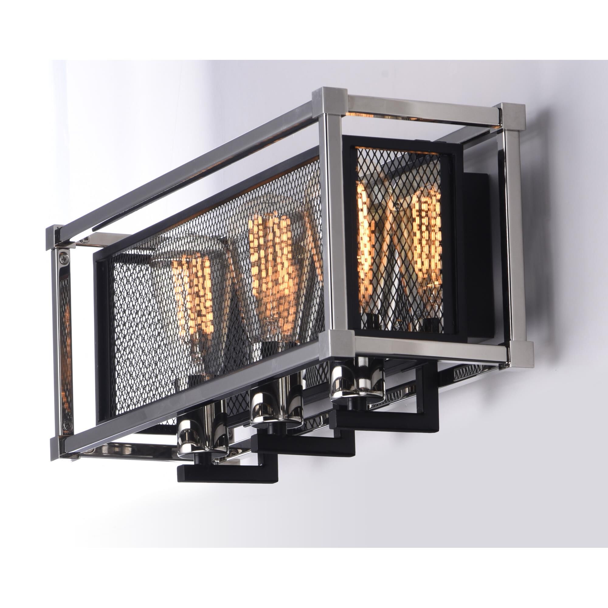 Shown in Black - Polished Nickel finish