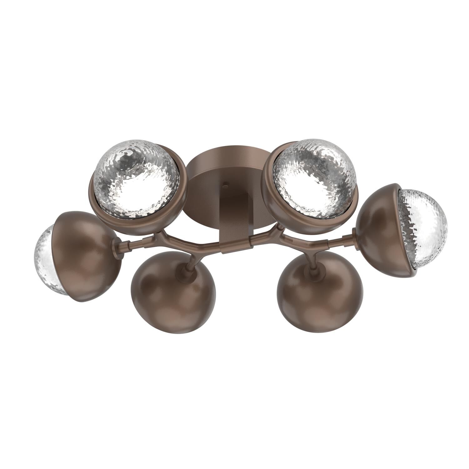 Shown in Burnished Bronze finish and Clear glass and Metal Shade Matching Finish accent