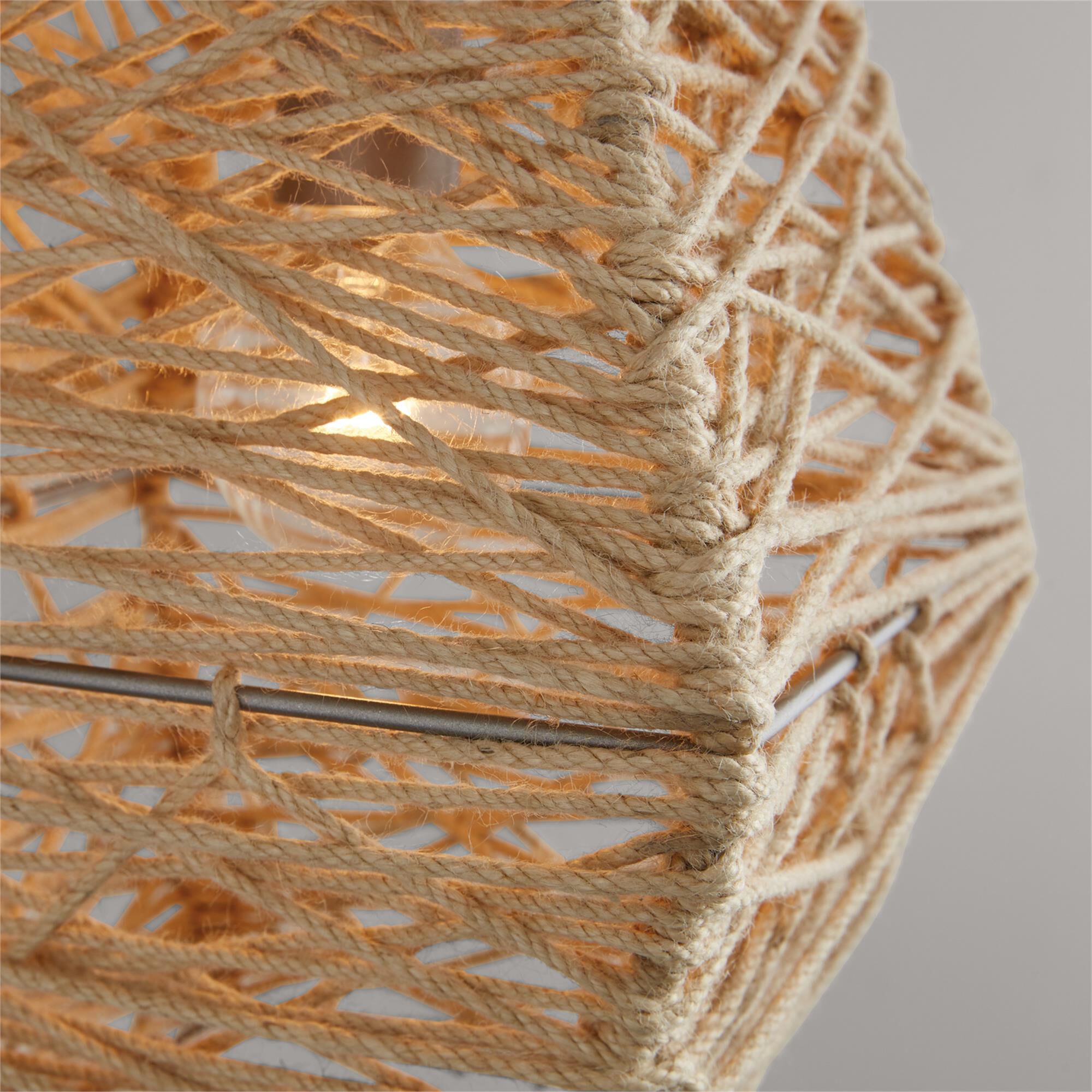 Shown in Natural Jute And Grey finish
