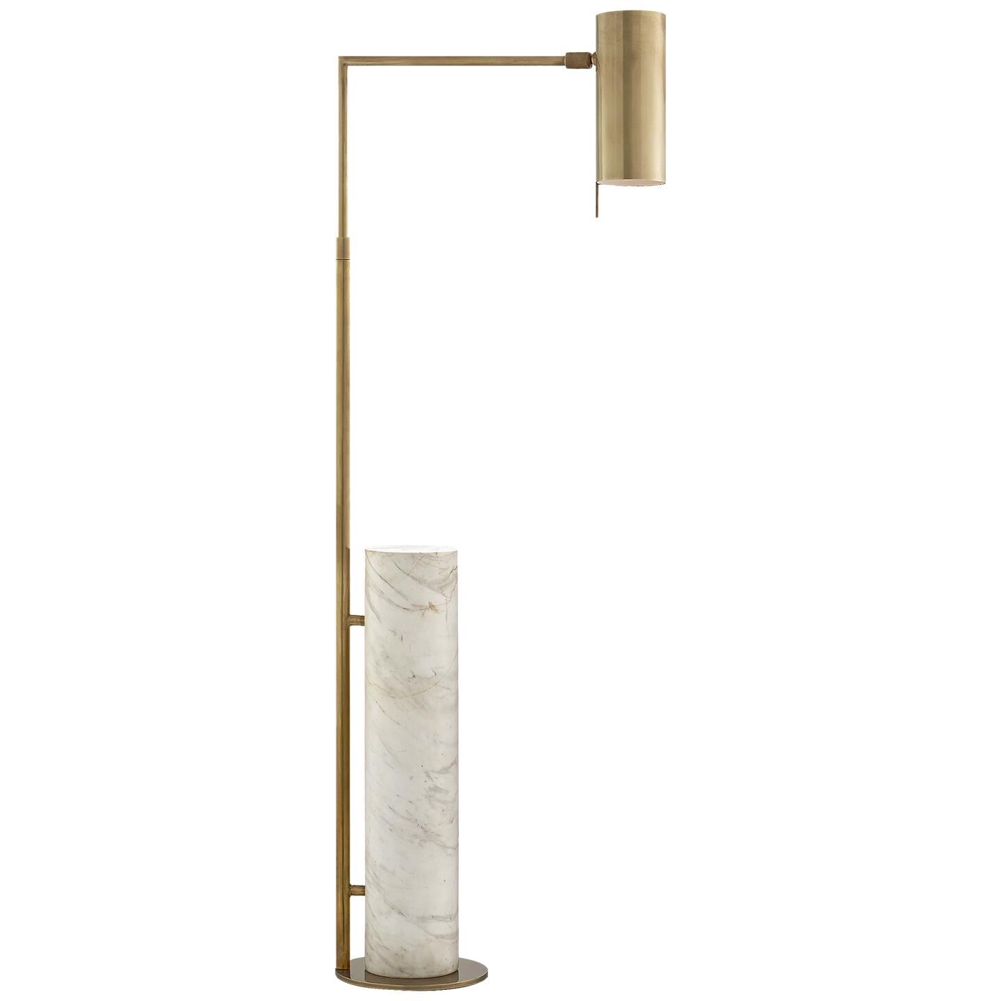 Shown in Antique-Burnished Brass And White Marble finish and No Glass  glass and NO Shade  shade