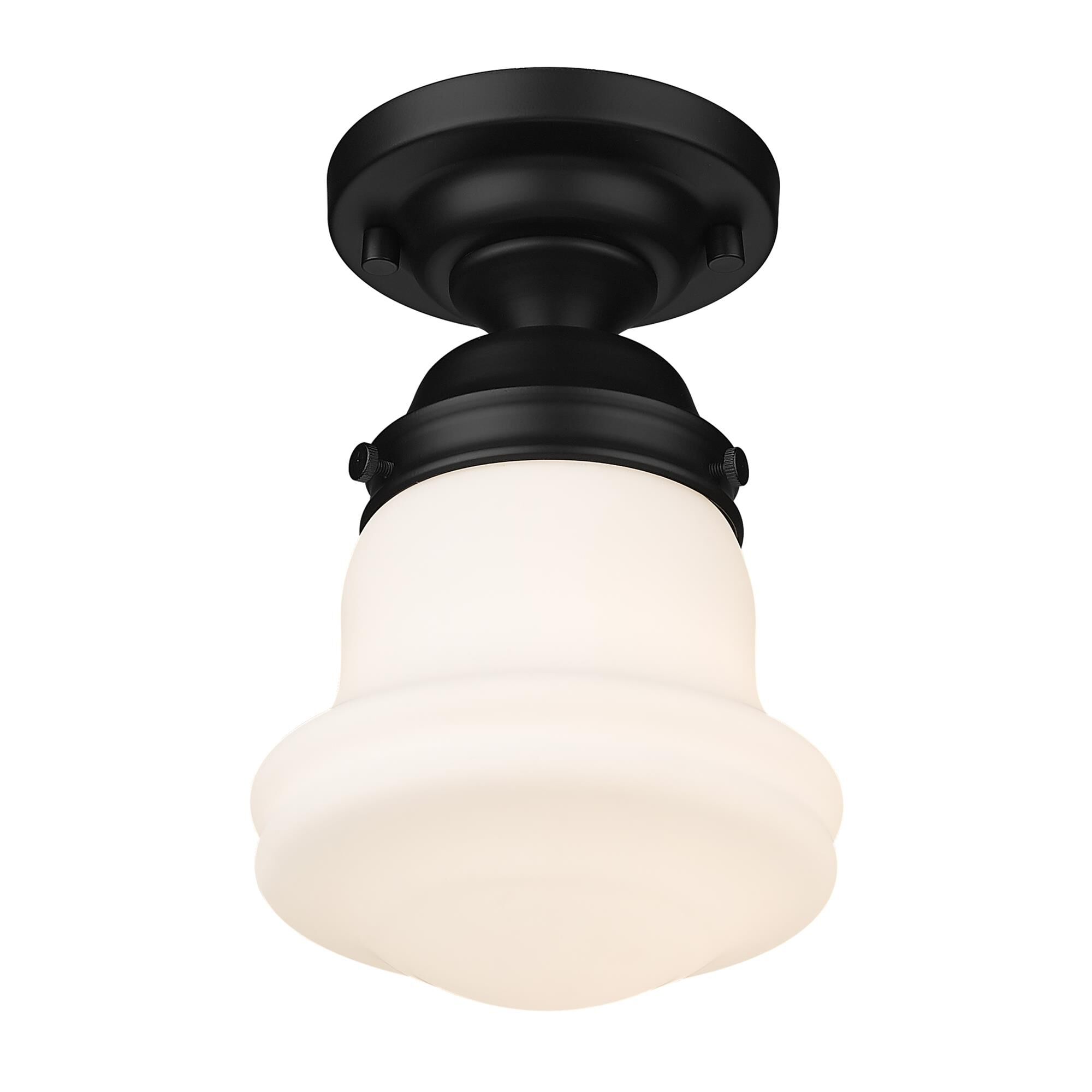 Shown in Matte Black finish and Matte Opal glass