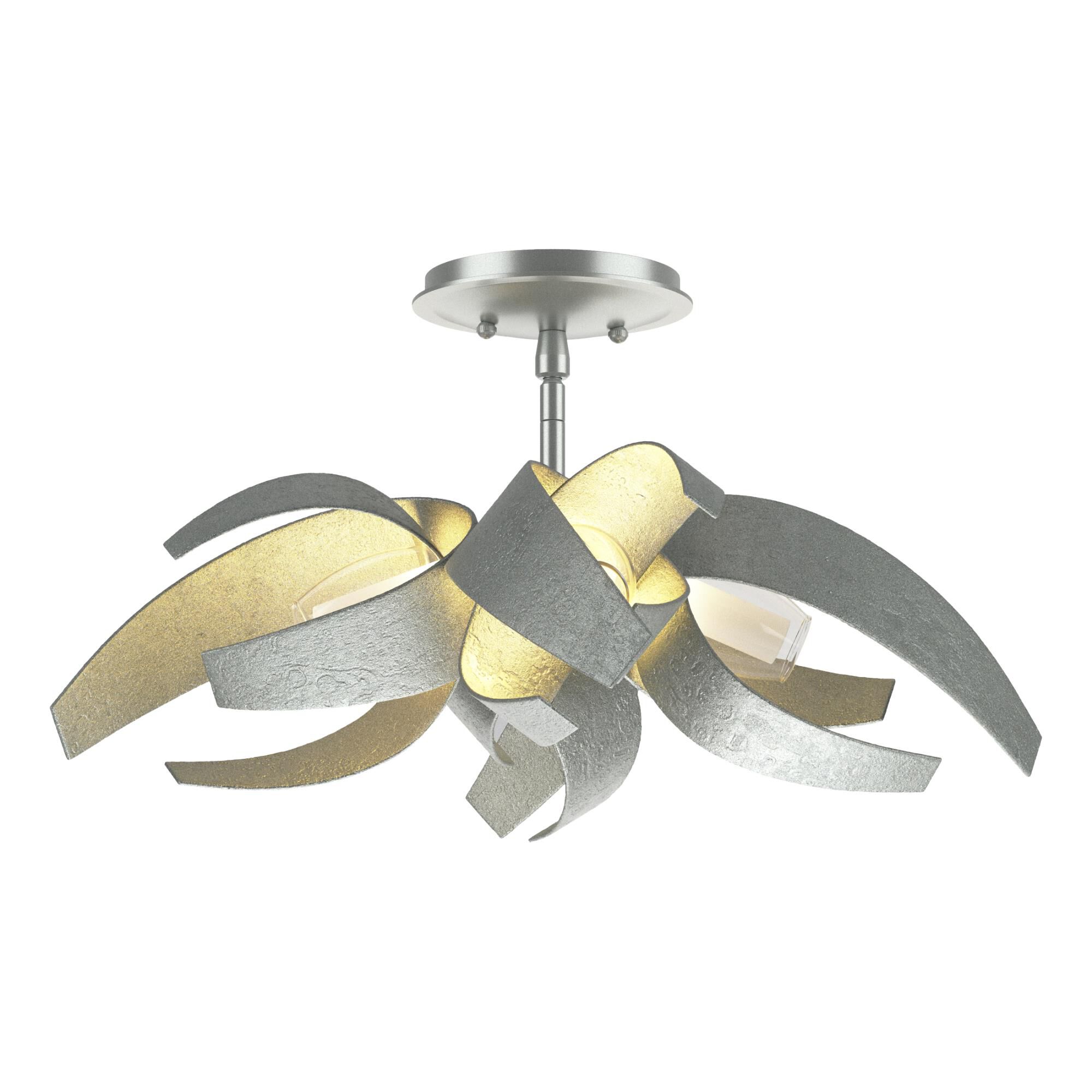 Corona 19 Inch 4 Light Semi Flush Mount by Hubbardton Forge
