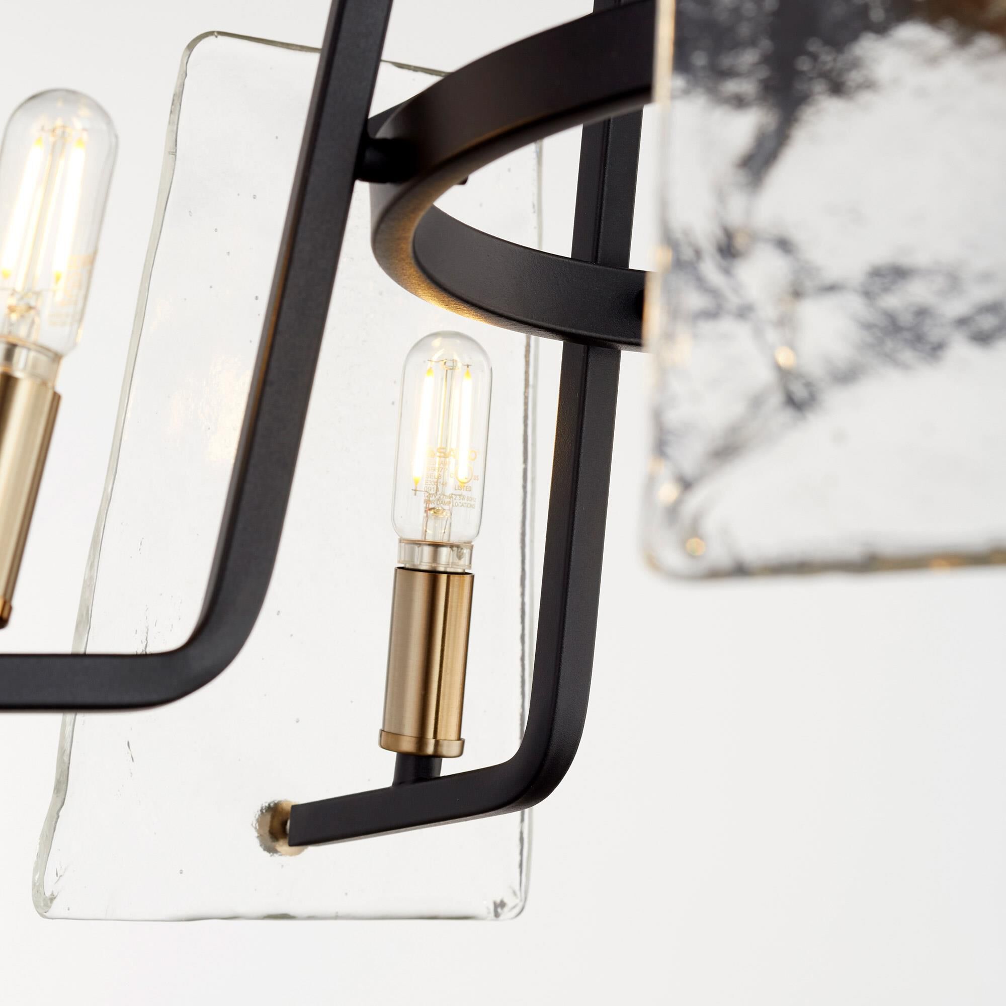 Shown in Noir W/ Aged Brass finish