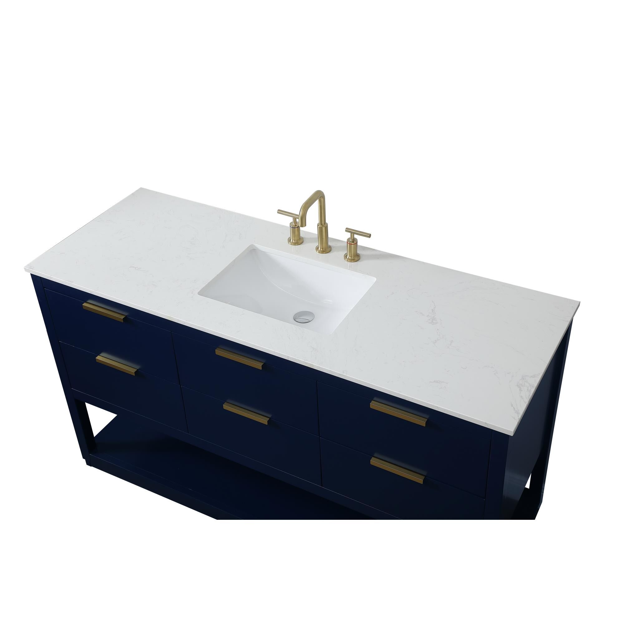 Shown in Blue finish