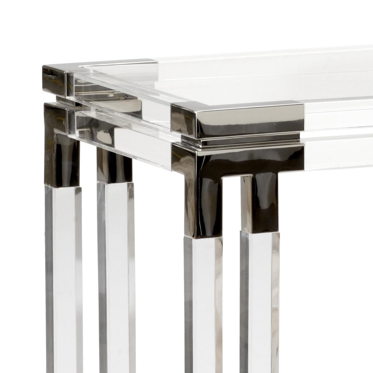 Shown in Clear - Polished Nickel finish