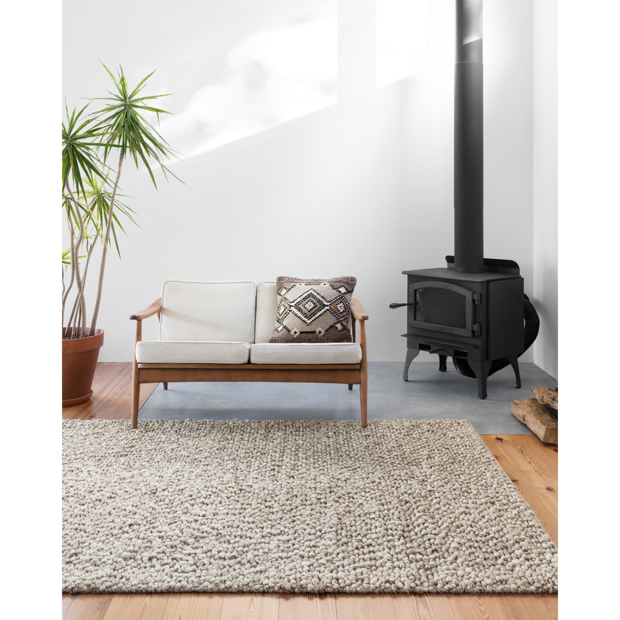 Quarry Hand Loomed Wool Area Rug,