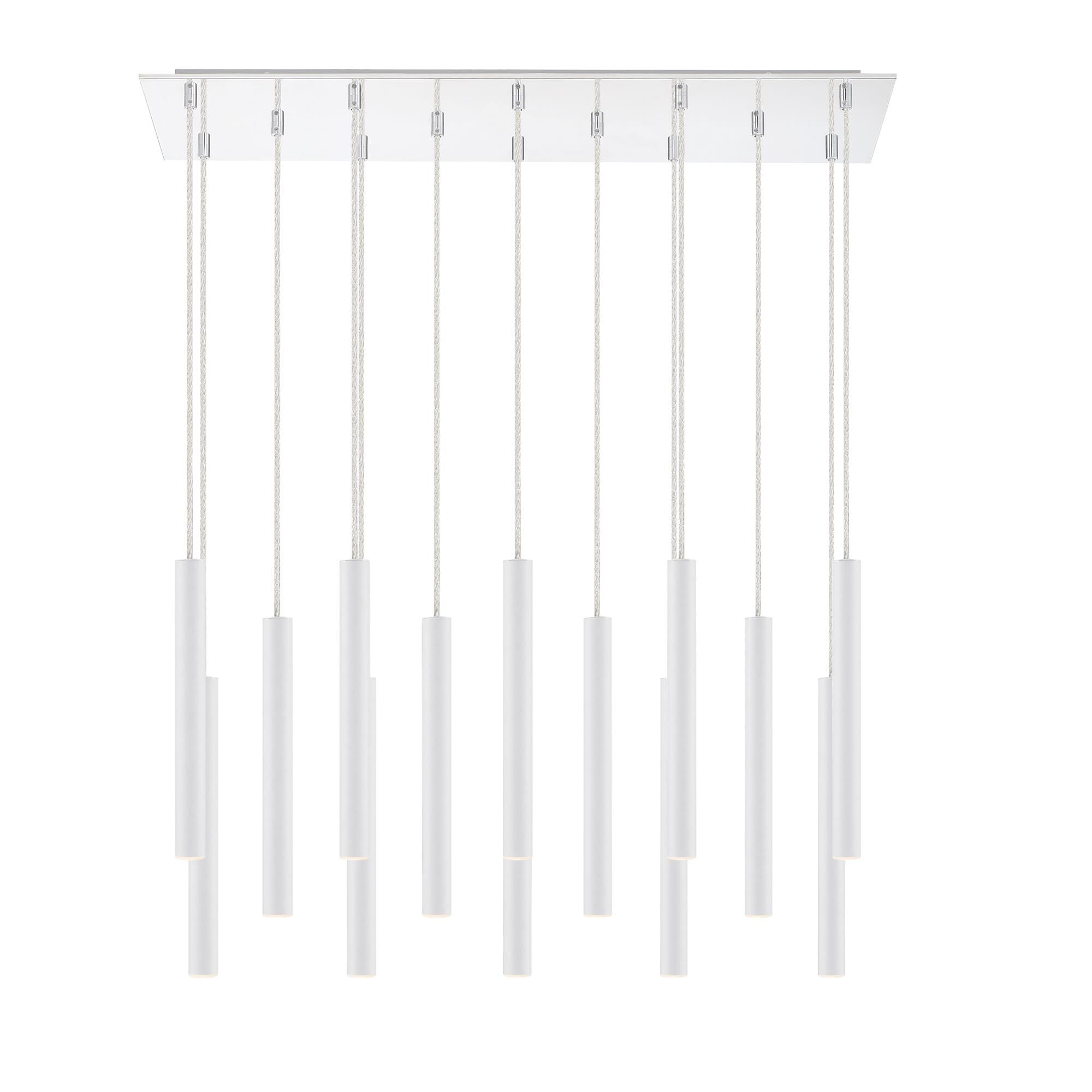 Forest 32 Inch 14 Light LED Linear Suspension Light by Z-Lite