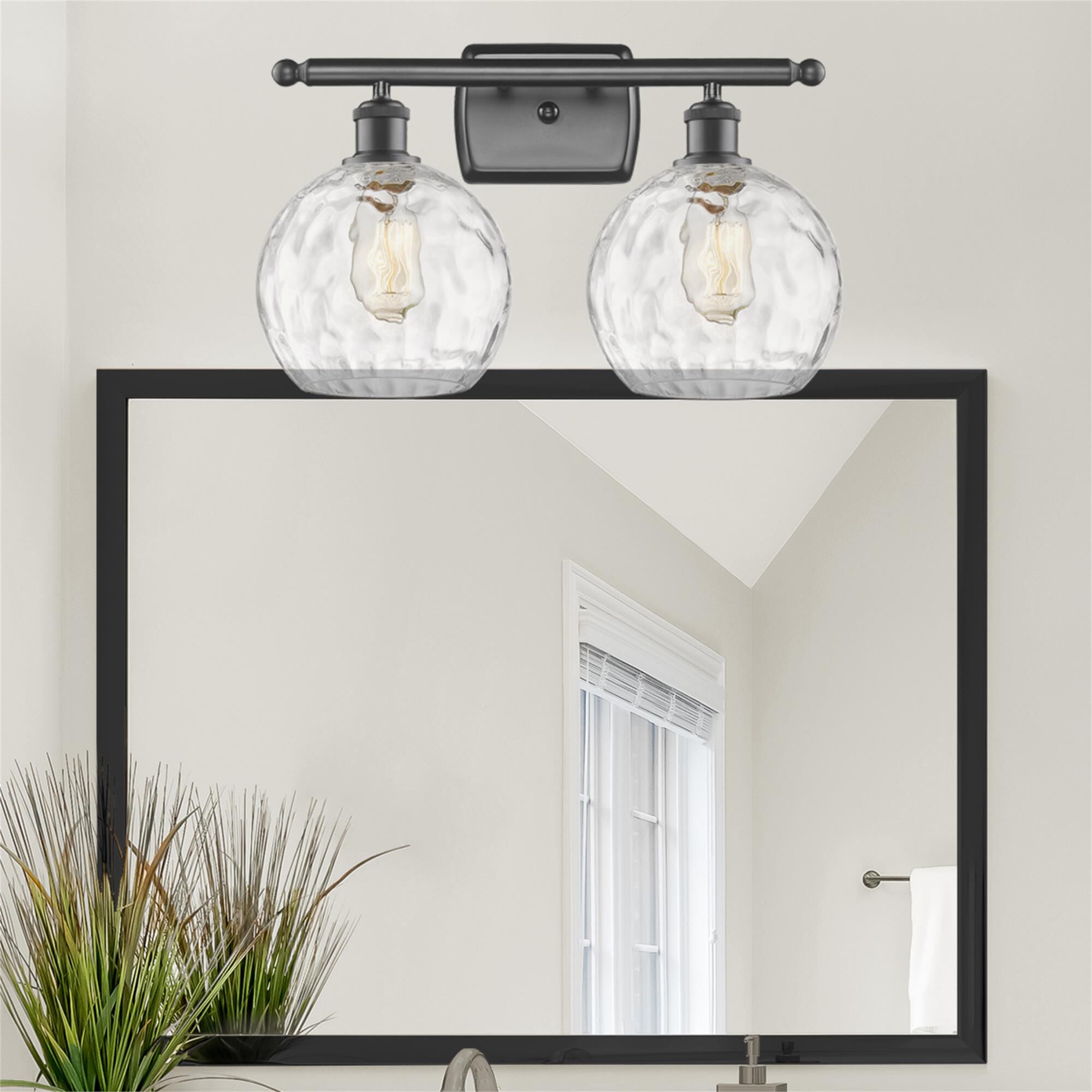 Shown in Oil Rubbed Bronze finish and Clear glass