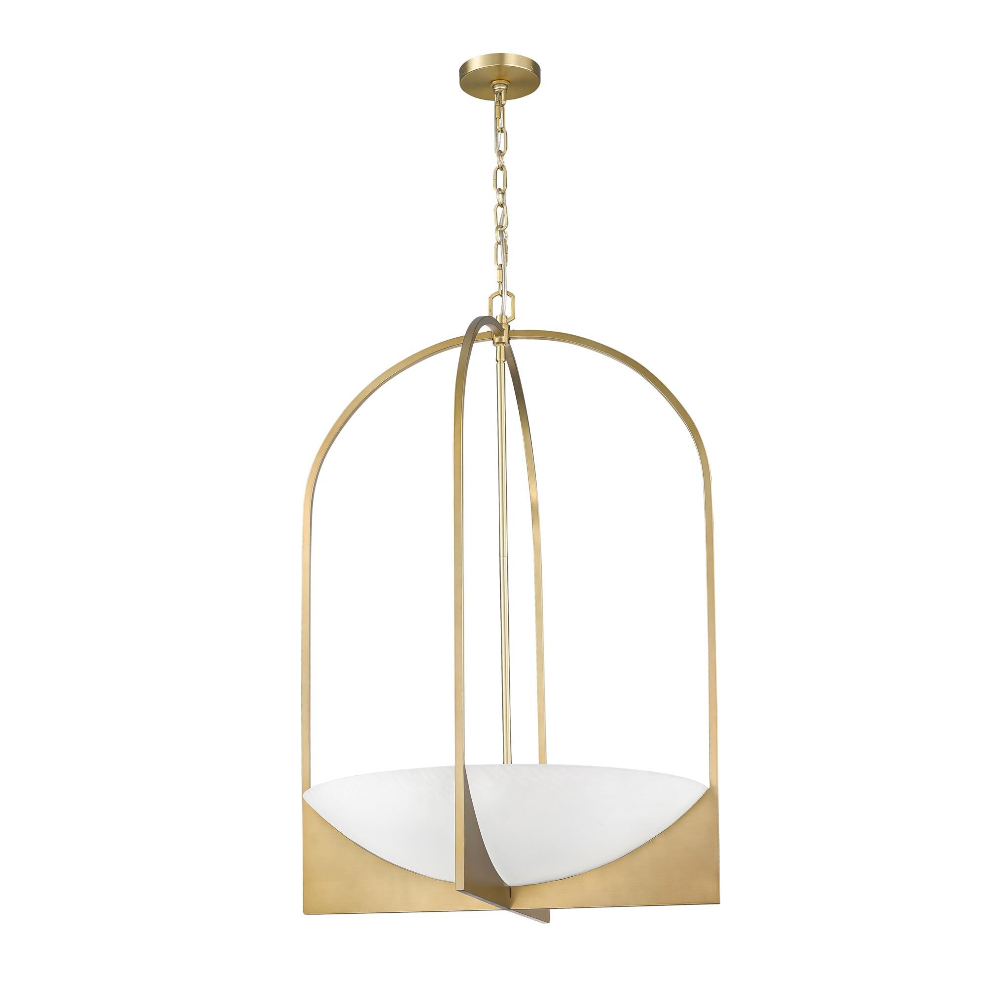 Shown in Modern Gold finish and Sand Blast shade