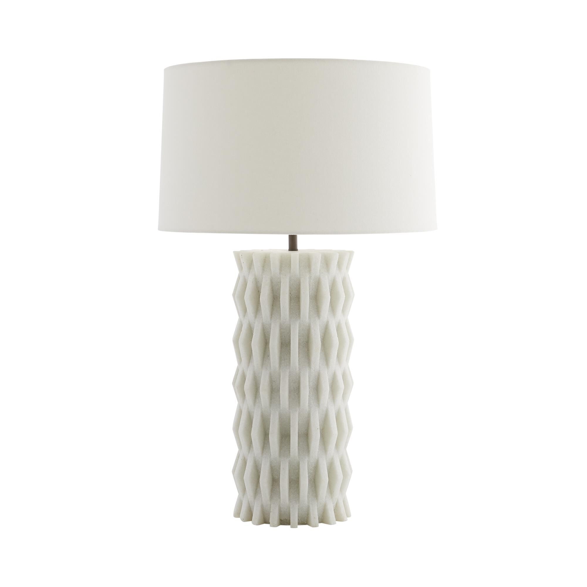 Shown in Ivory finish and Linen shade