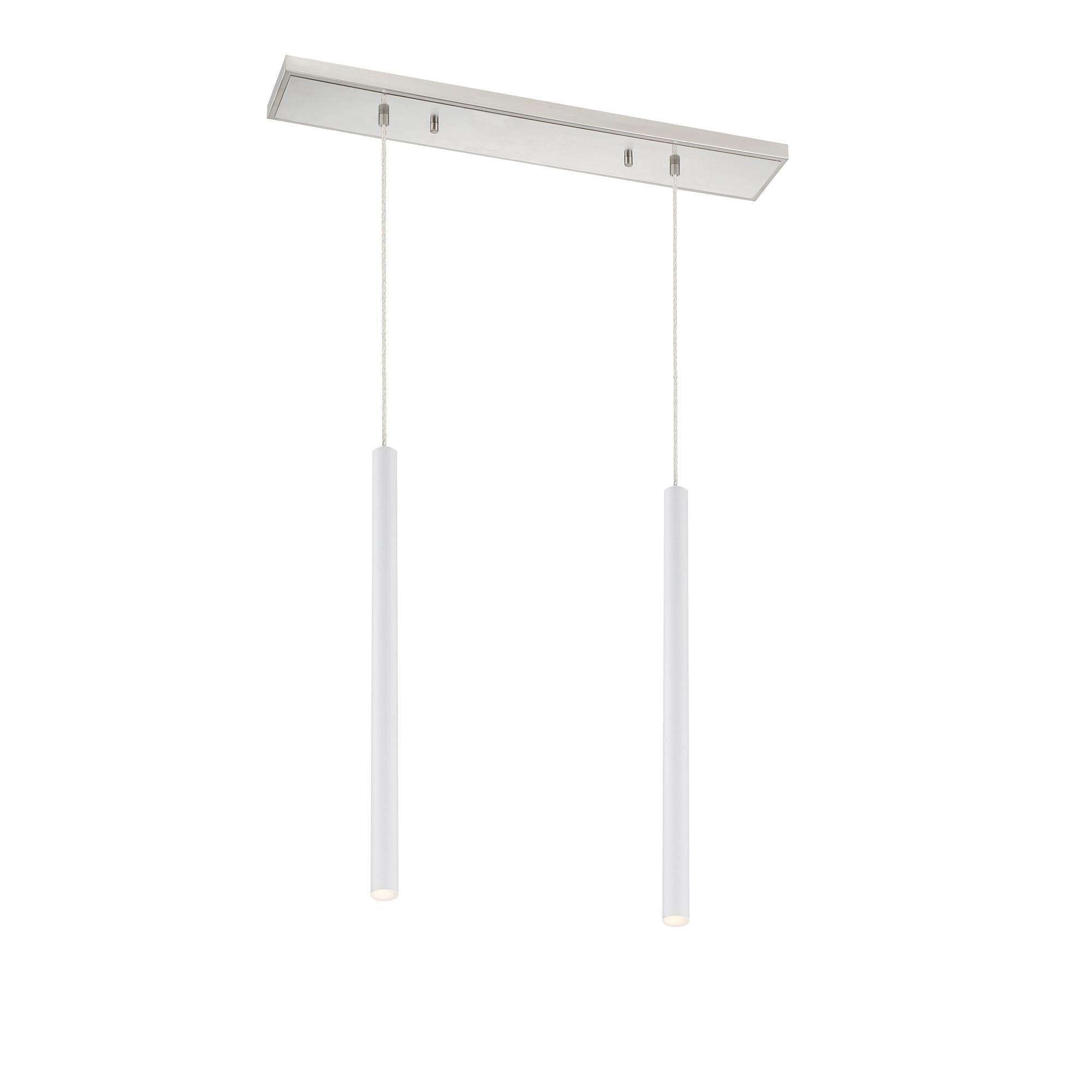 Shown in Brushed Nickel finish and Steel glass and Steel shade