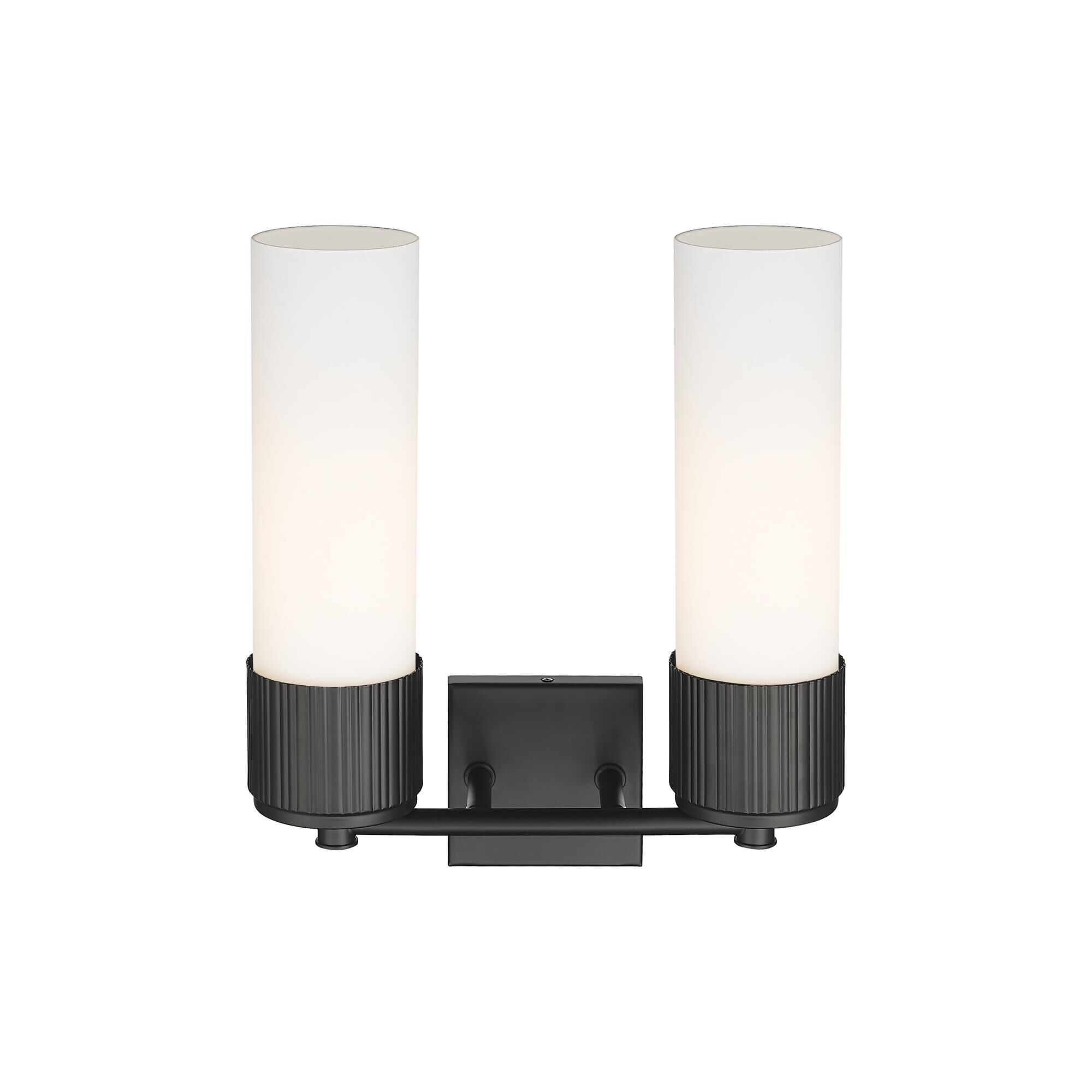 Shown in Matte Black finish and Matte White glass