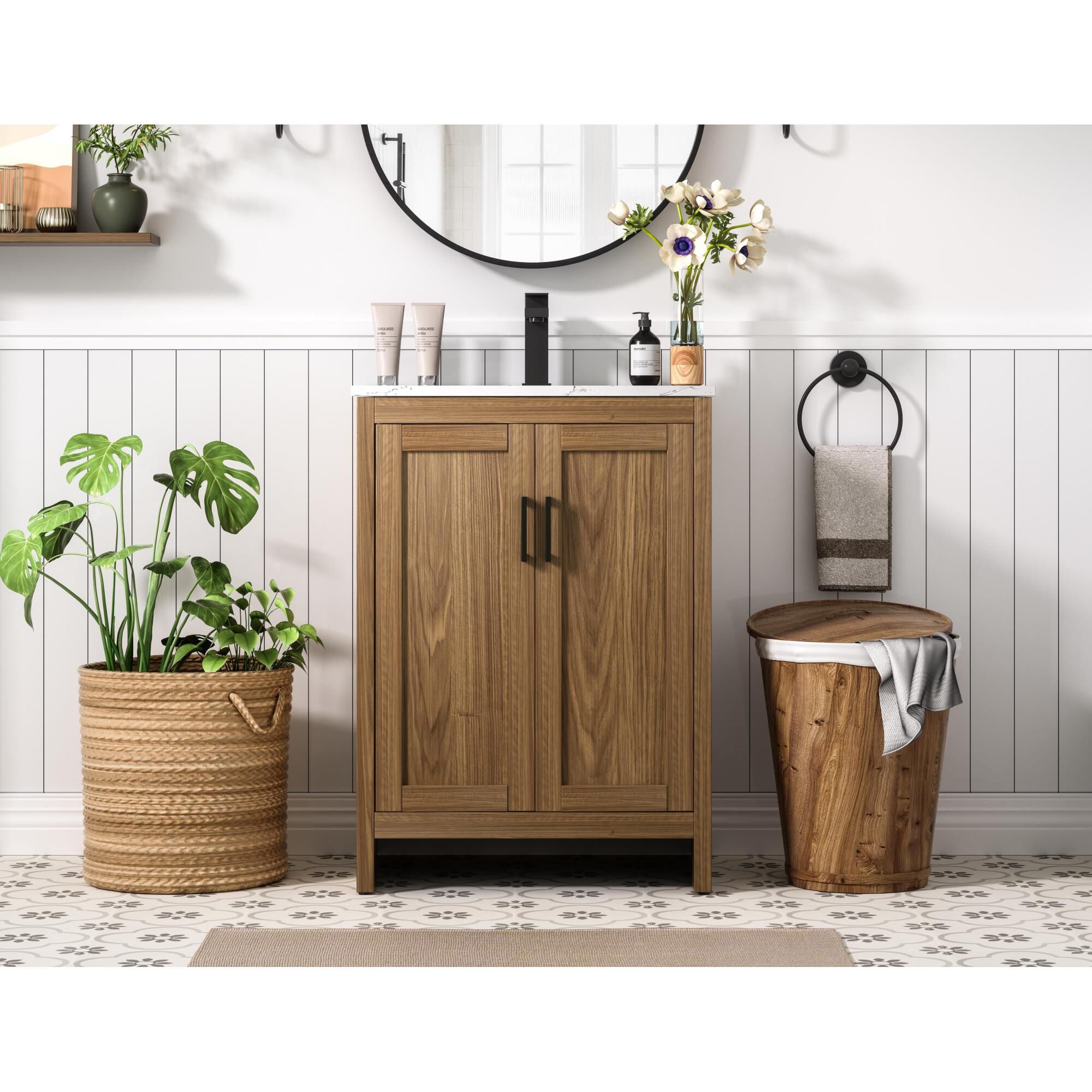 Shown in Walnut Brown finish