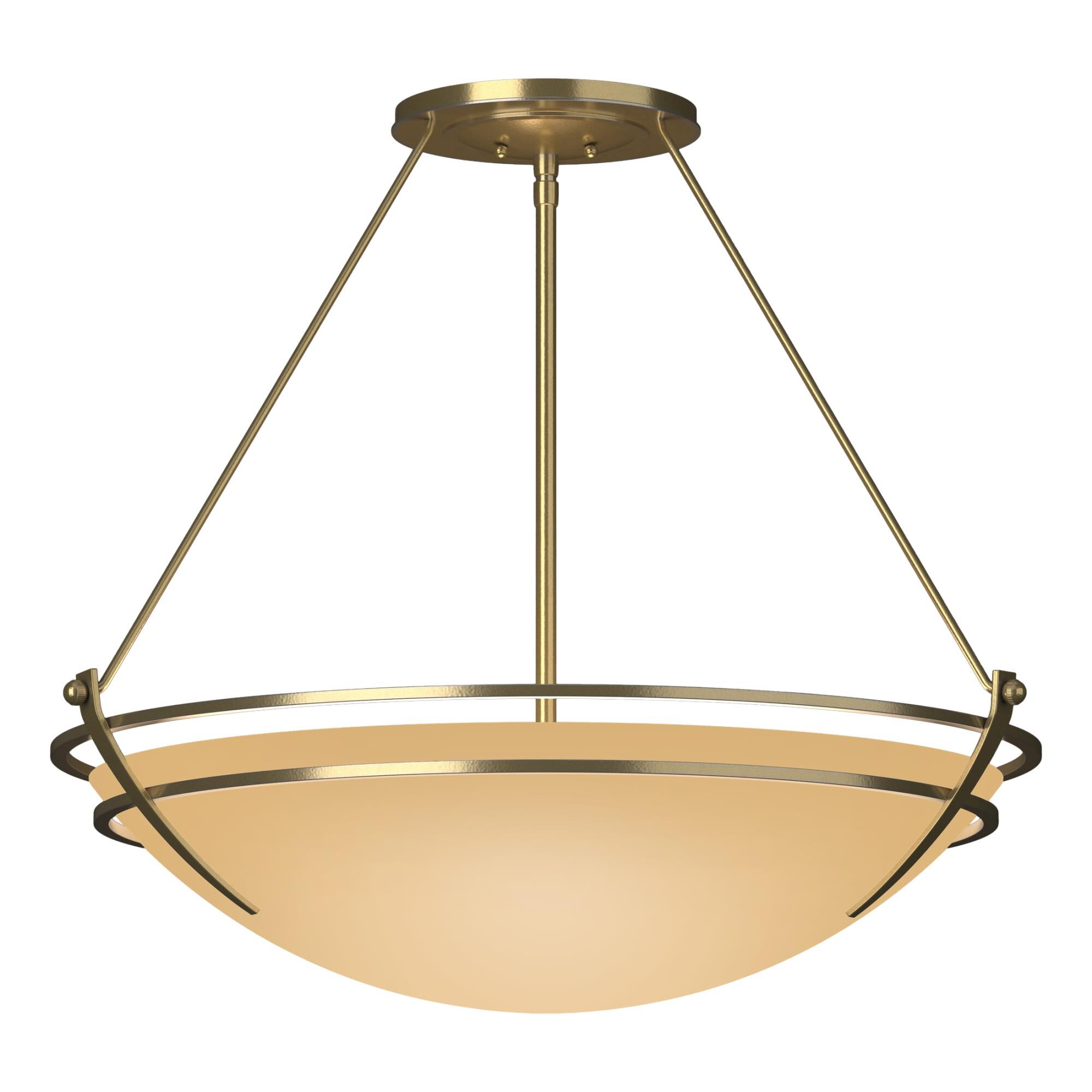 Shown in Modern Brass finish and Sand glass