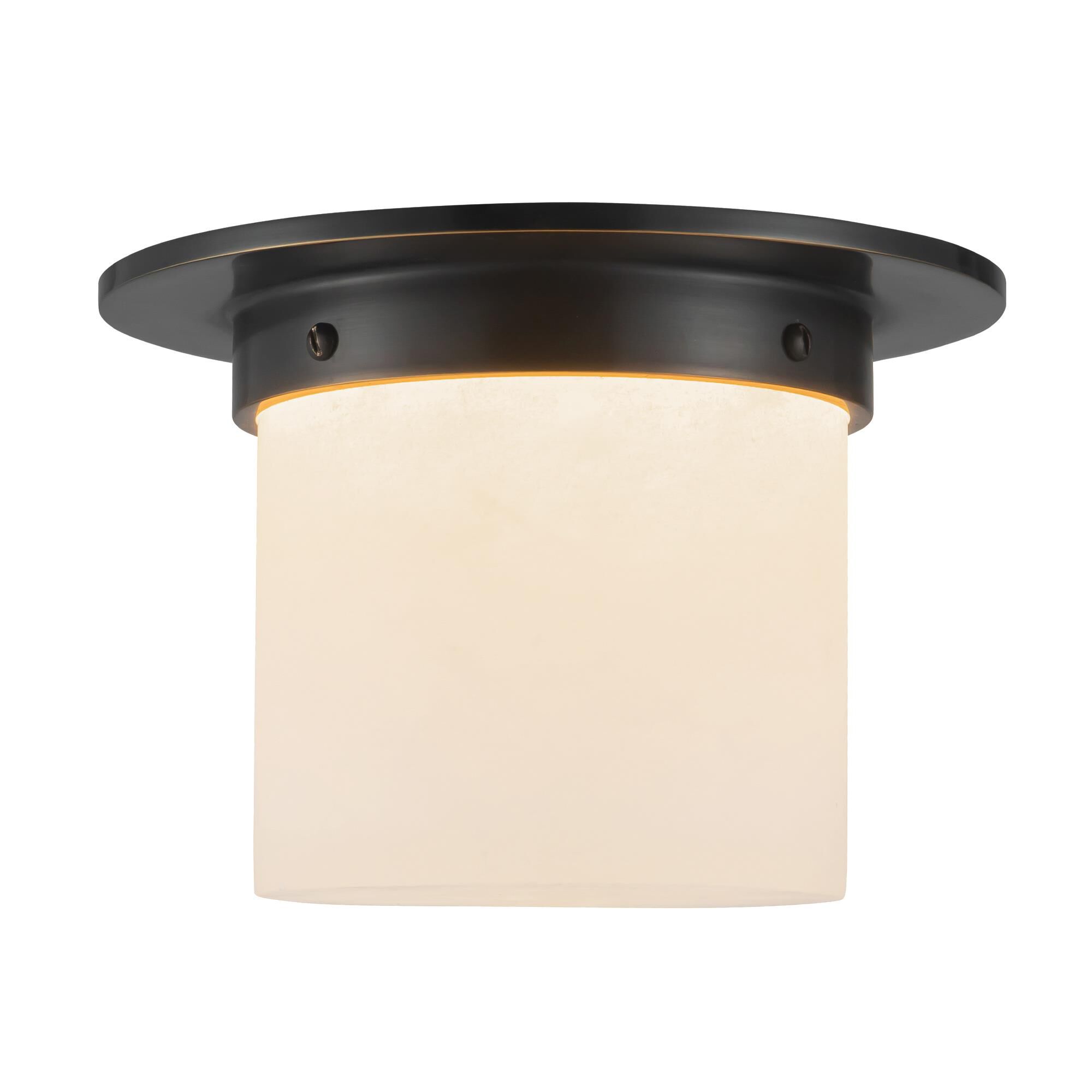 Shown in Urban Bronze finish and Alabaster glass