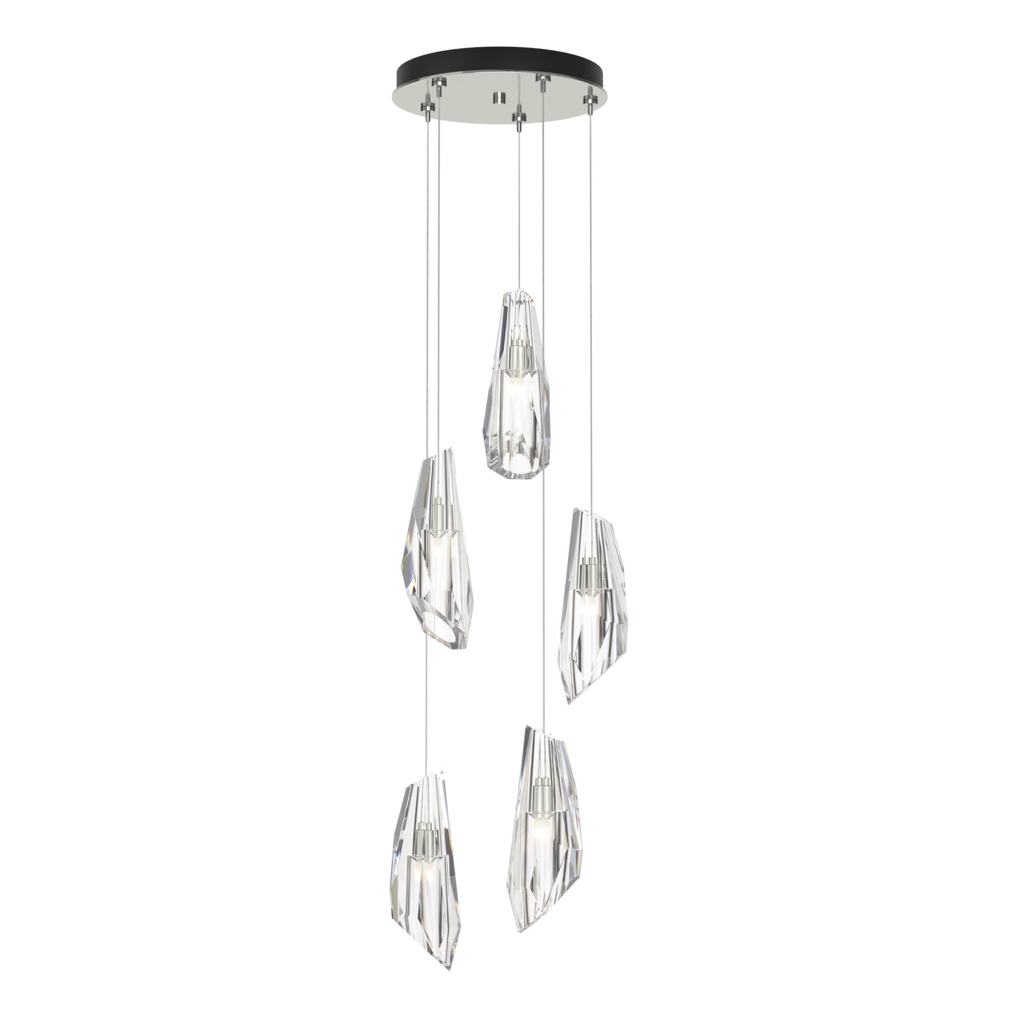 Shown in Sterling finish and Clear crystal and Clear Crystal shade