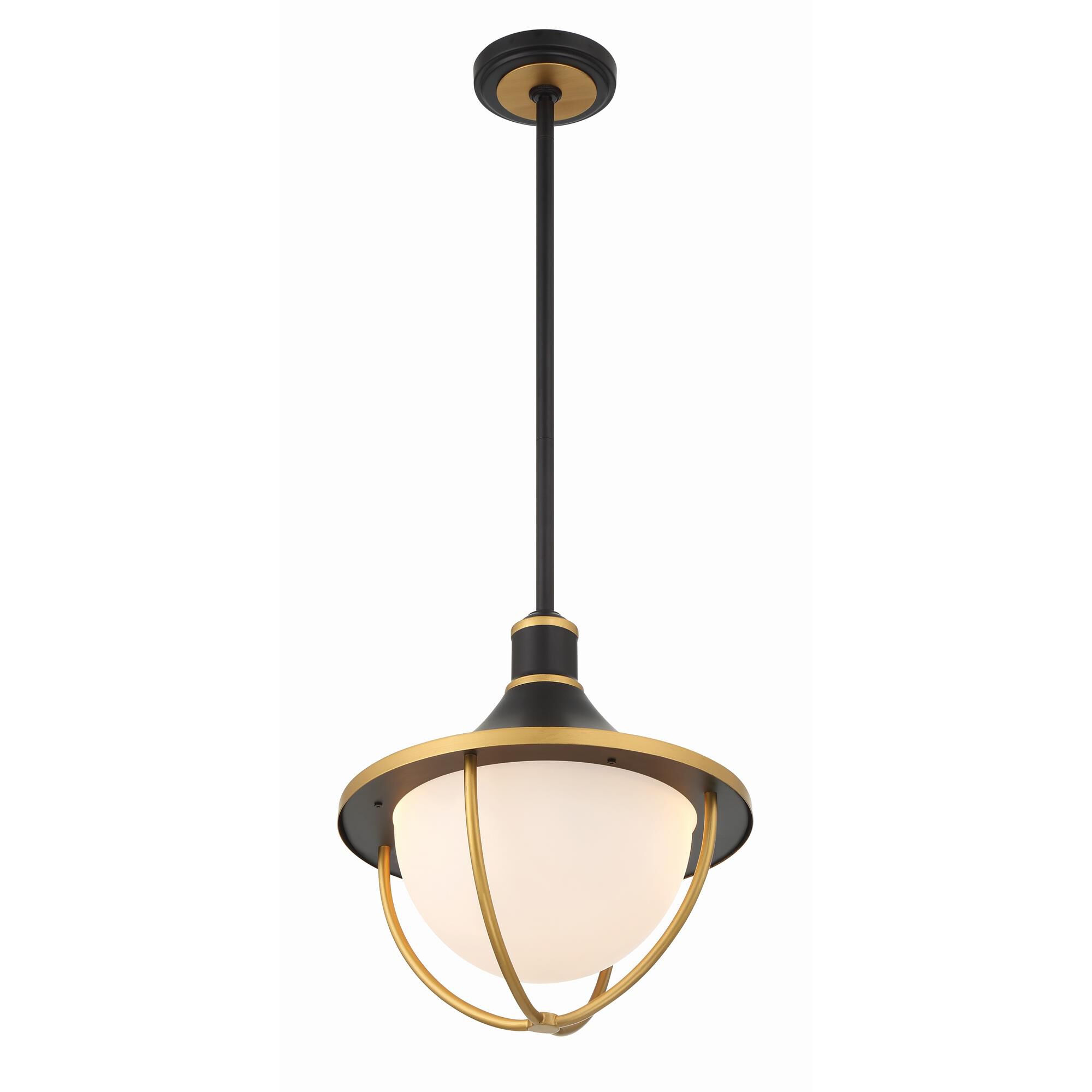 Shown in Matte Black and Textured Gold finish