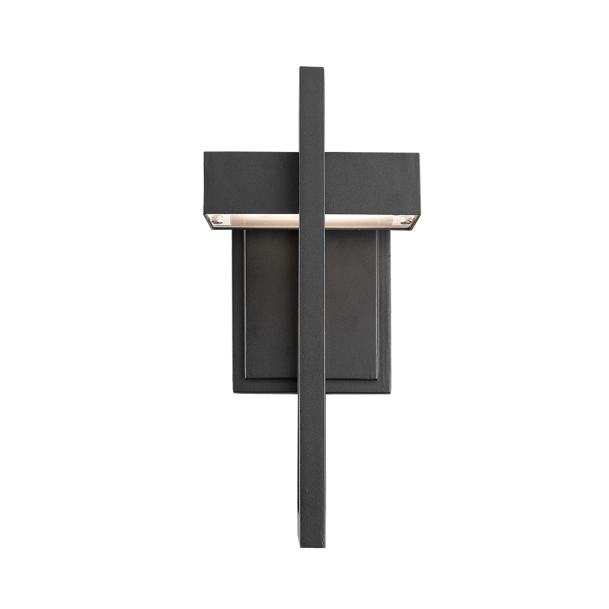 Shown in Black finish and Glass shade
