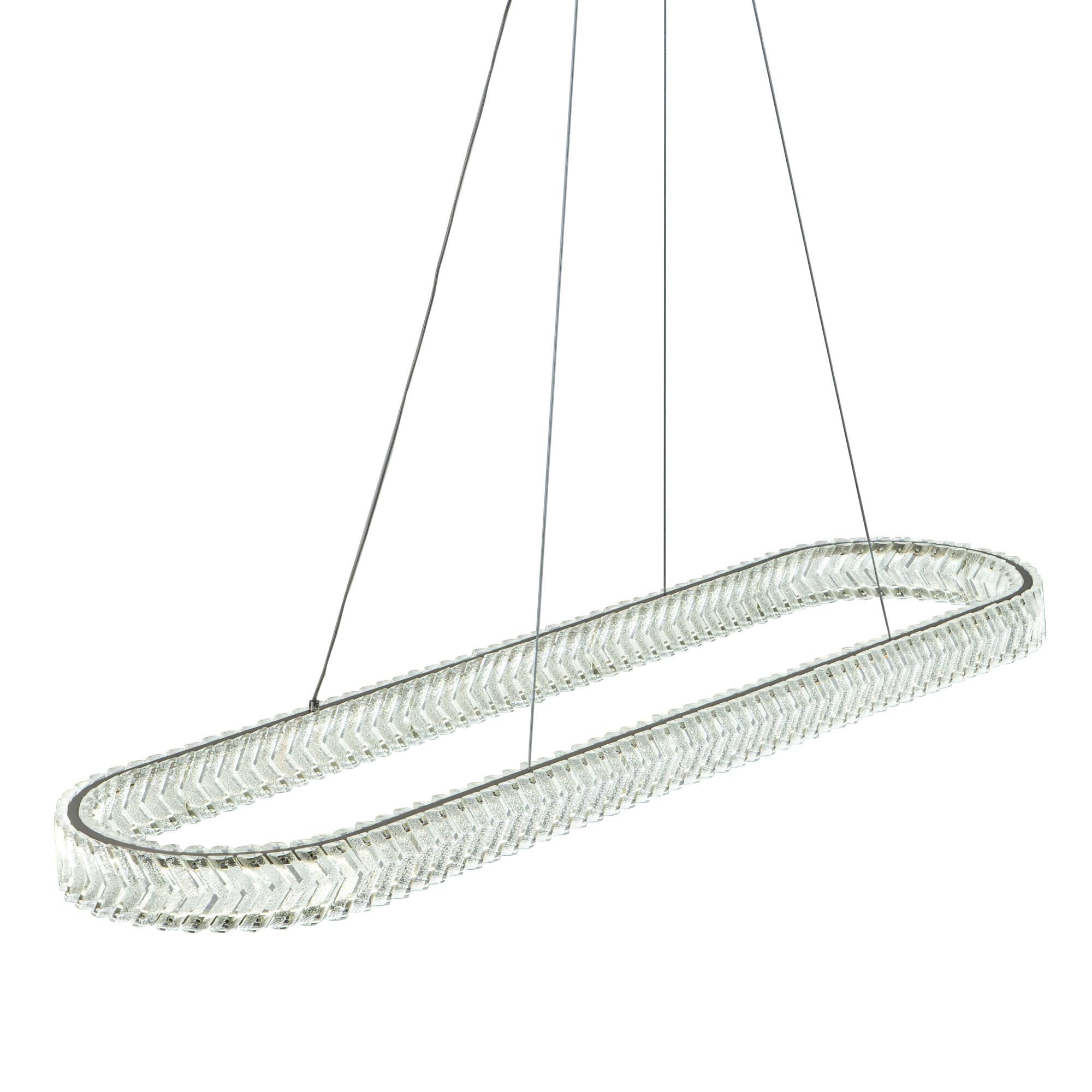 Chevron 47 Inch Linear Suspension Light by Artcraft