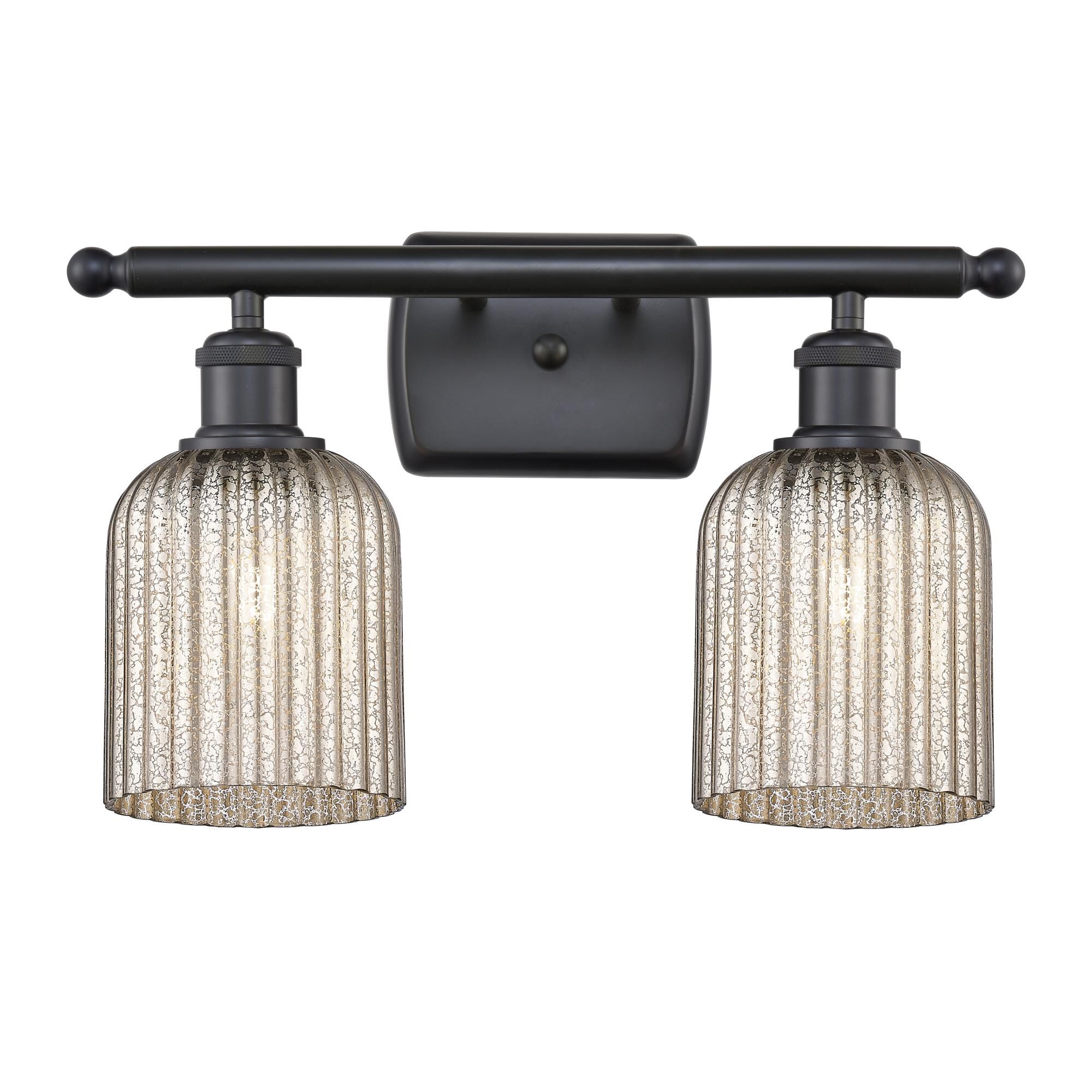 Shown in Matte Black finish and Mercury shade