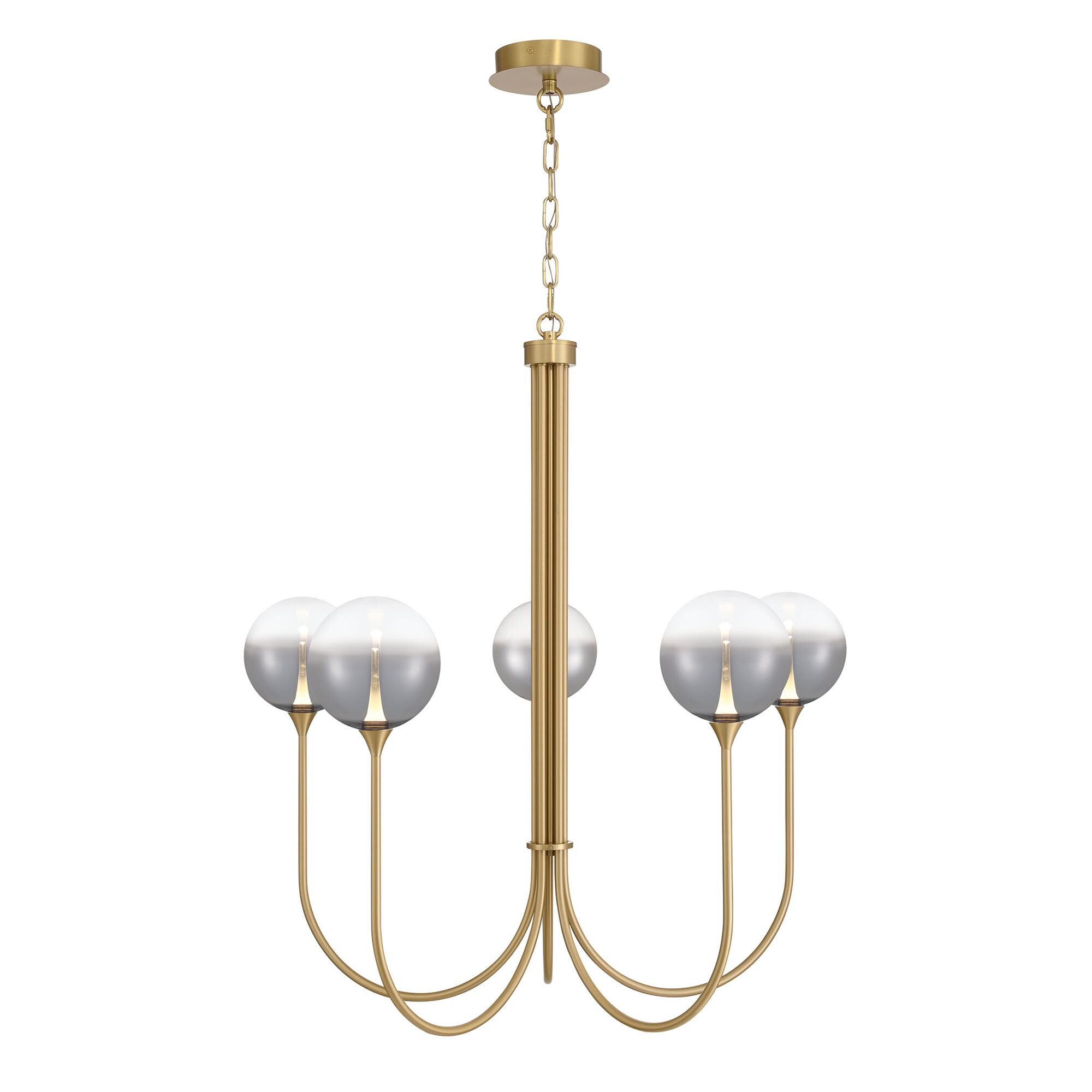 Shown in Gold finish and Smoked glass