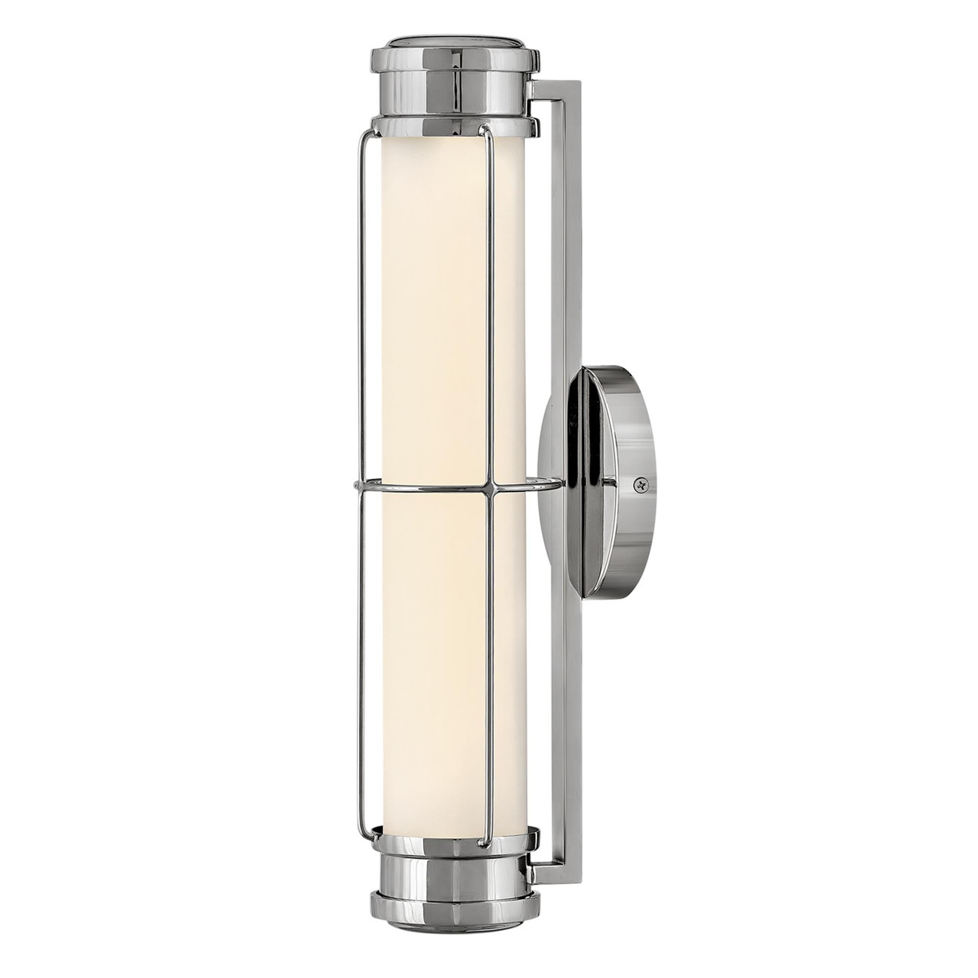 Shown in Polished Nickel finish and Etched Opal glass