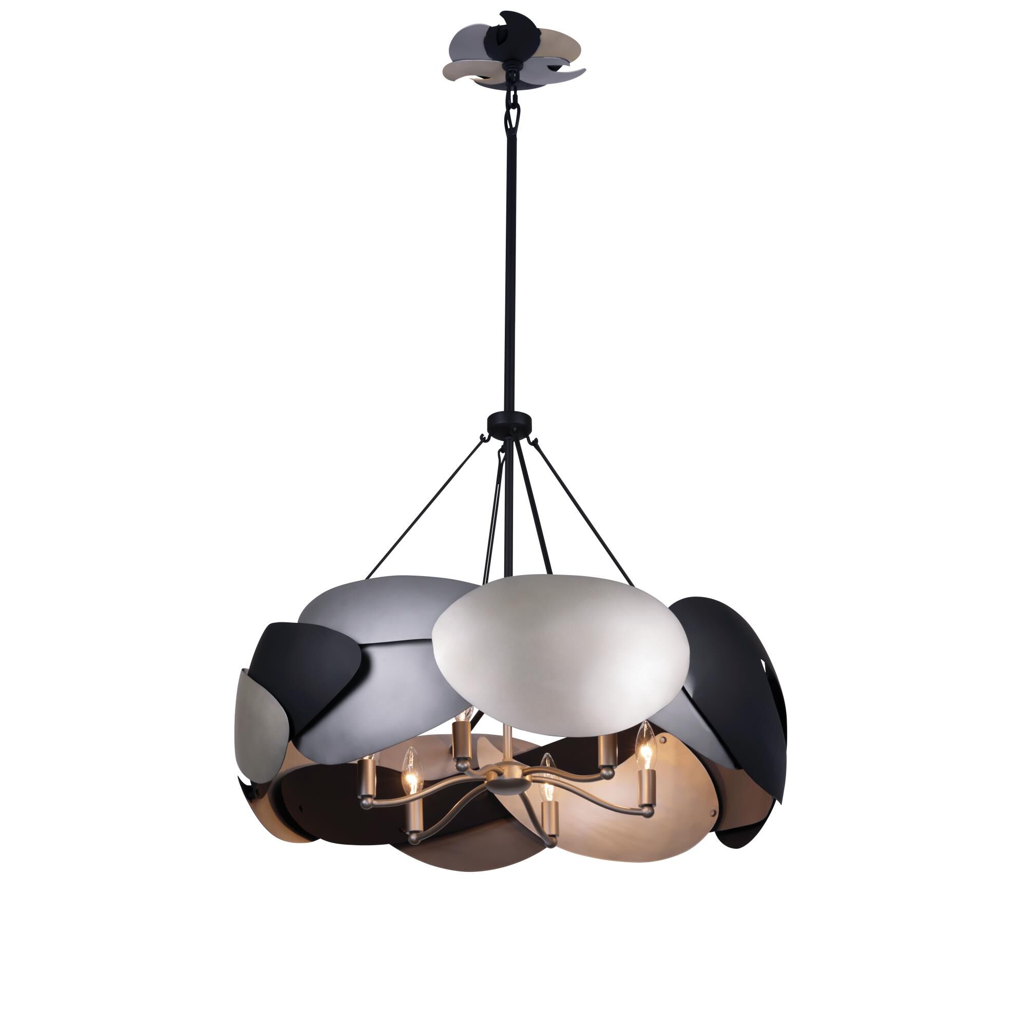 Metalo Misto Chandelier by Kovacs
