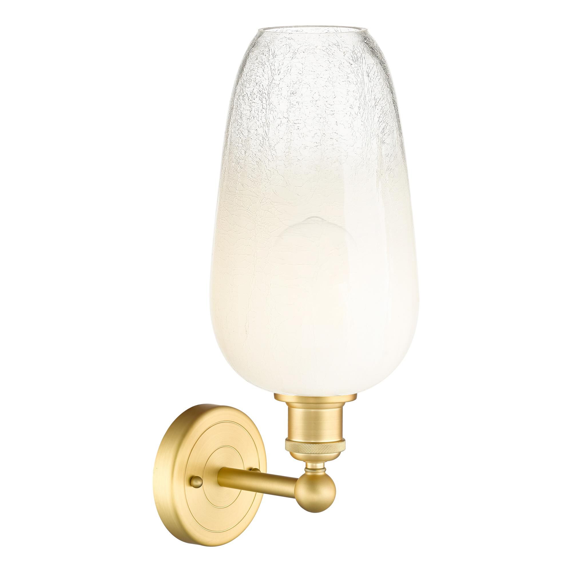 Shown in Satin Gold finish and Opal glass