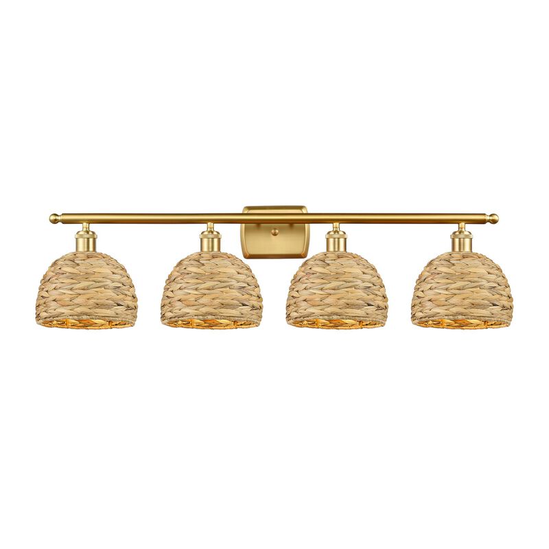 Bruno Marashlian Woven Rattan 38 Inch Bath Vanity Light by Innovations Lighting
