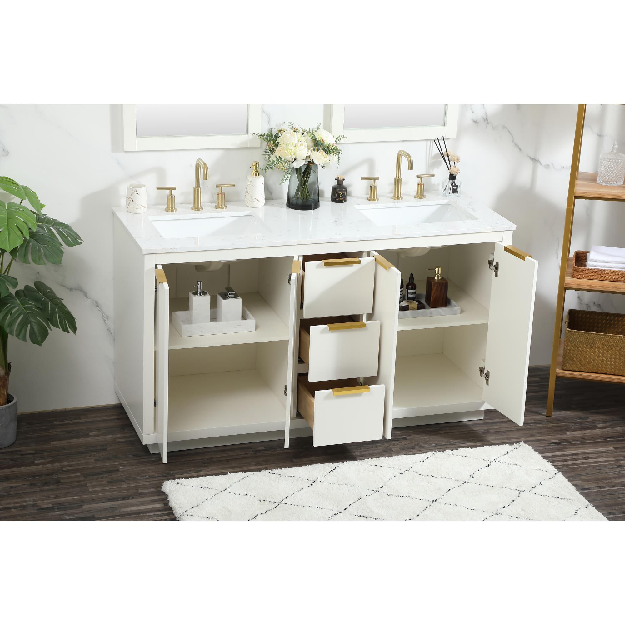 Blake 60 Inch Bath Vanity by Elegant Decor