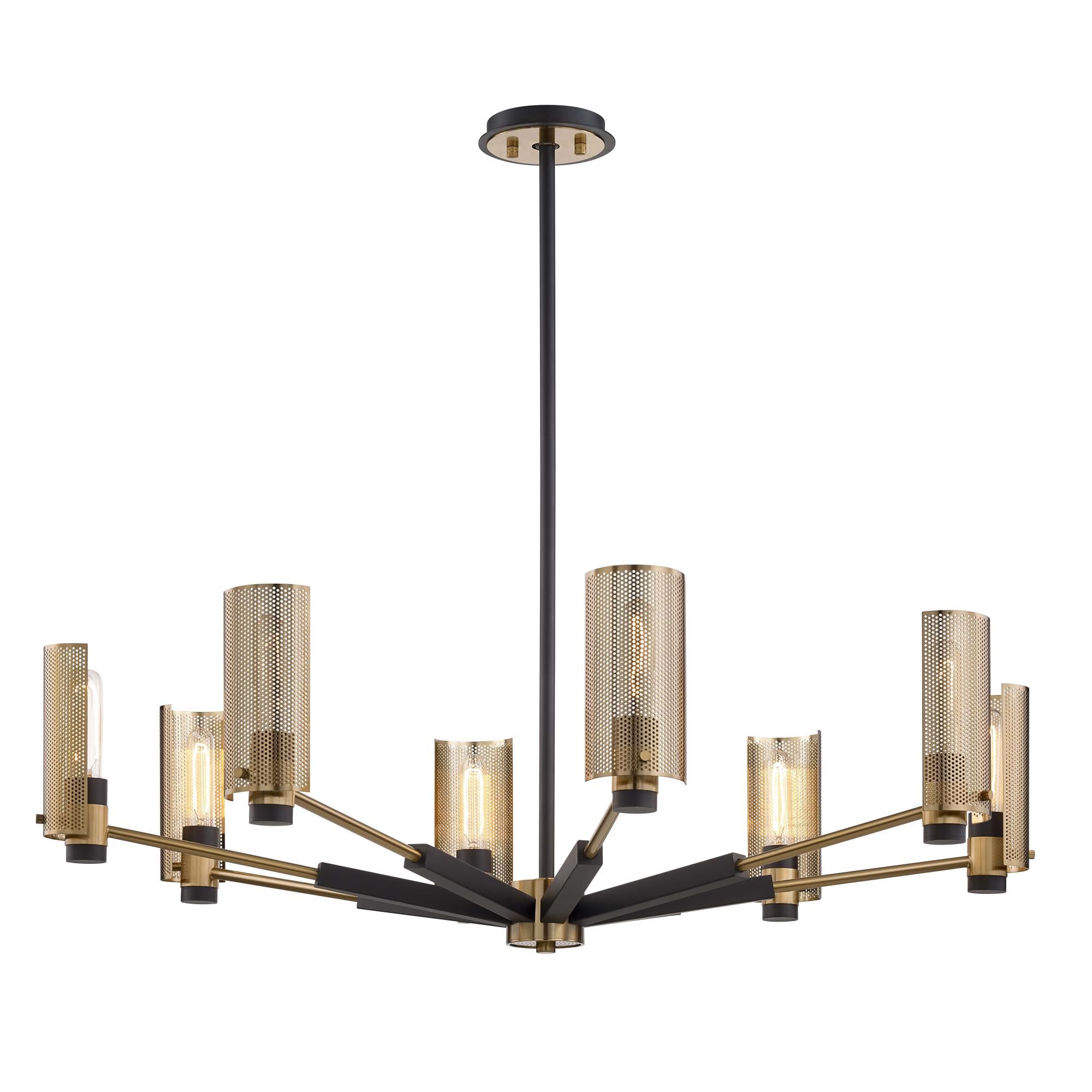 Shown in Modern Bronze And Aged Brass finish and Plated Brass Steel shade