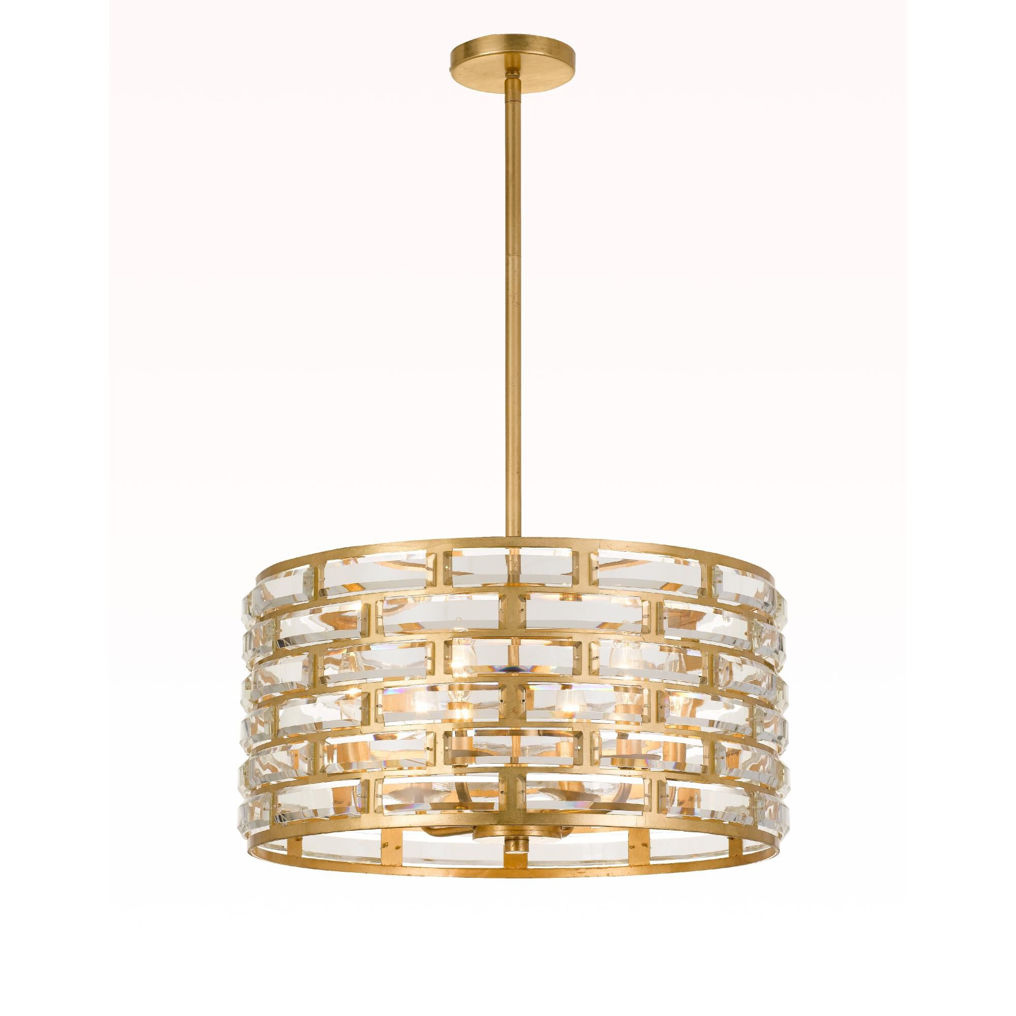 Meridian 20 Inch 6 Light Mini Chandelier by Crystorama