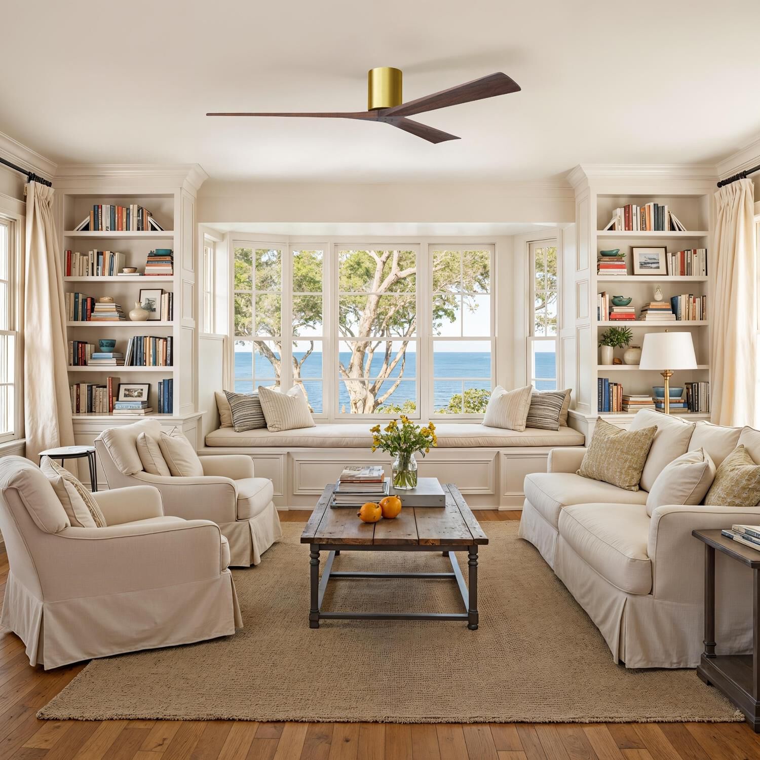 Shown in Brushed Brass finish