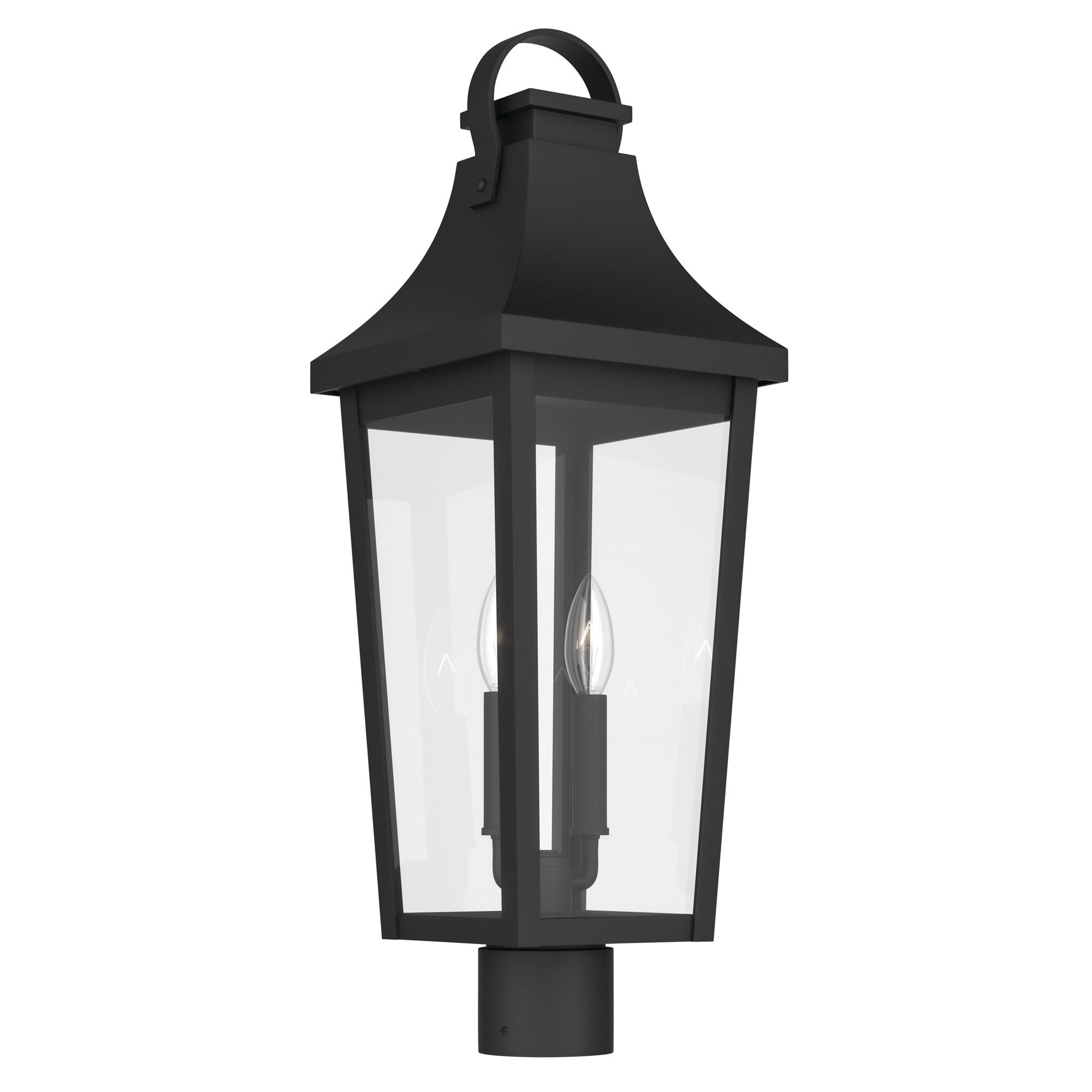 Shown in Textured Black finish and Clear glass