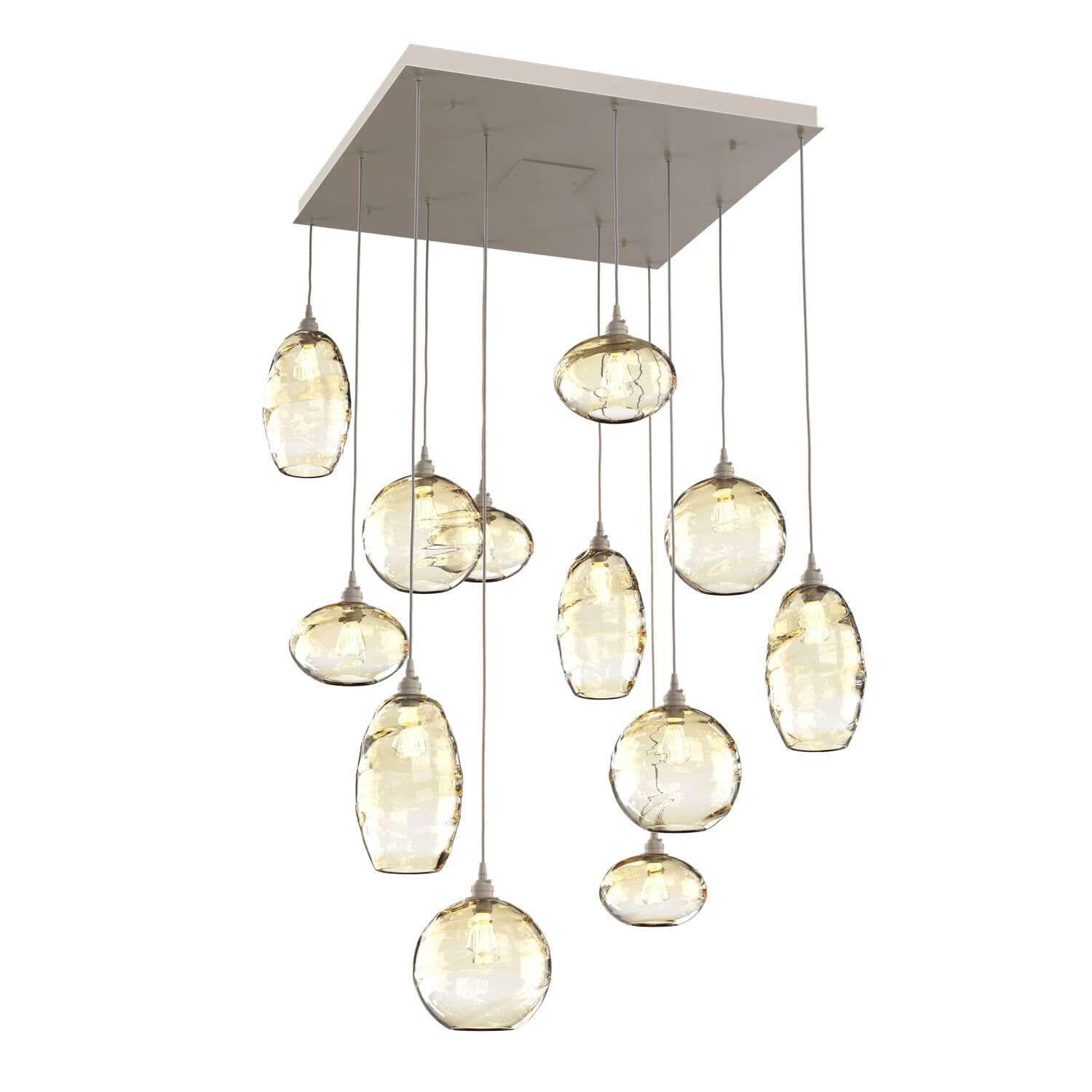 Misto 36 Inch 12 Light Multi Light Pendant by Hammerton Studio