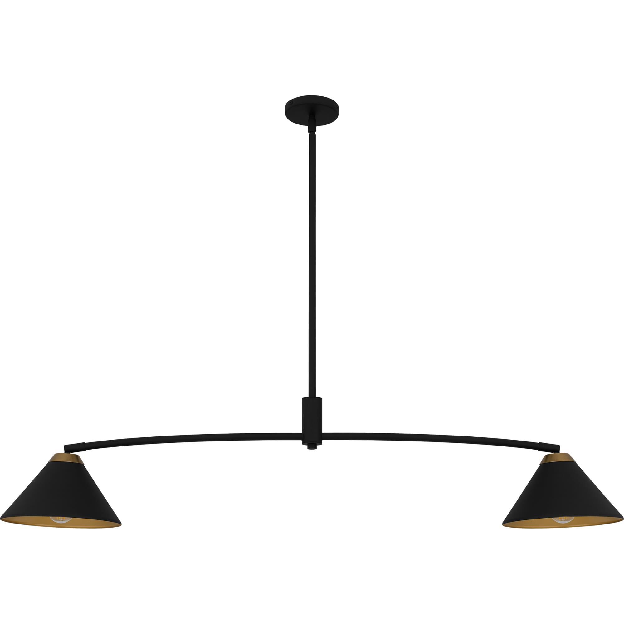 Shown in Matte Black finish and Metal shade