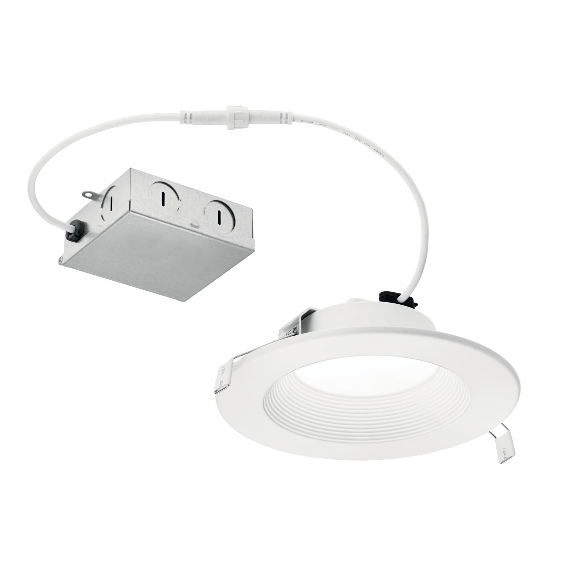 Shown in Textured White finish and Frosted glass