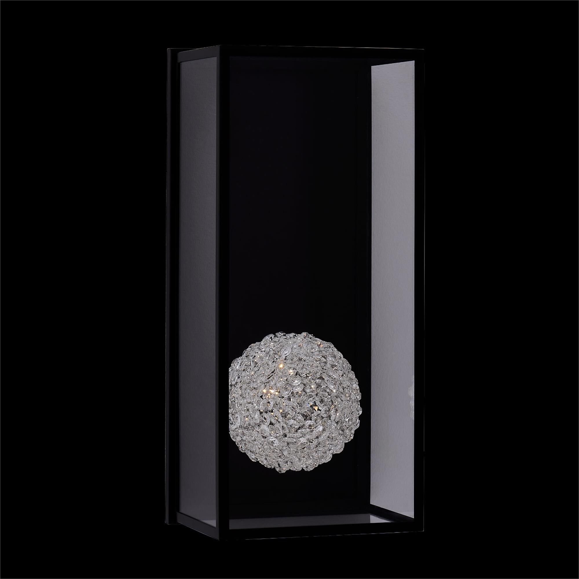 Shown in Matte Black finish and Firenze Clear crystal