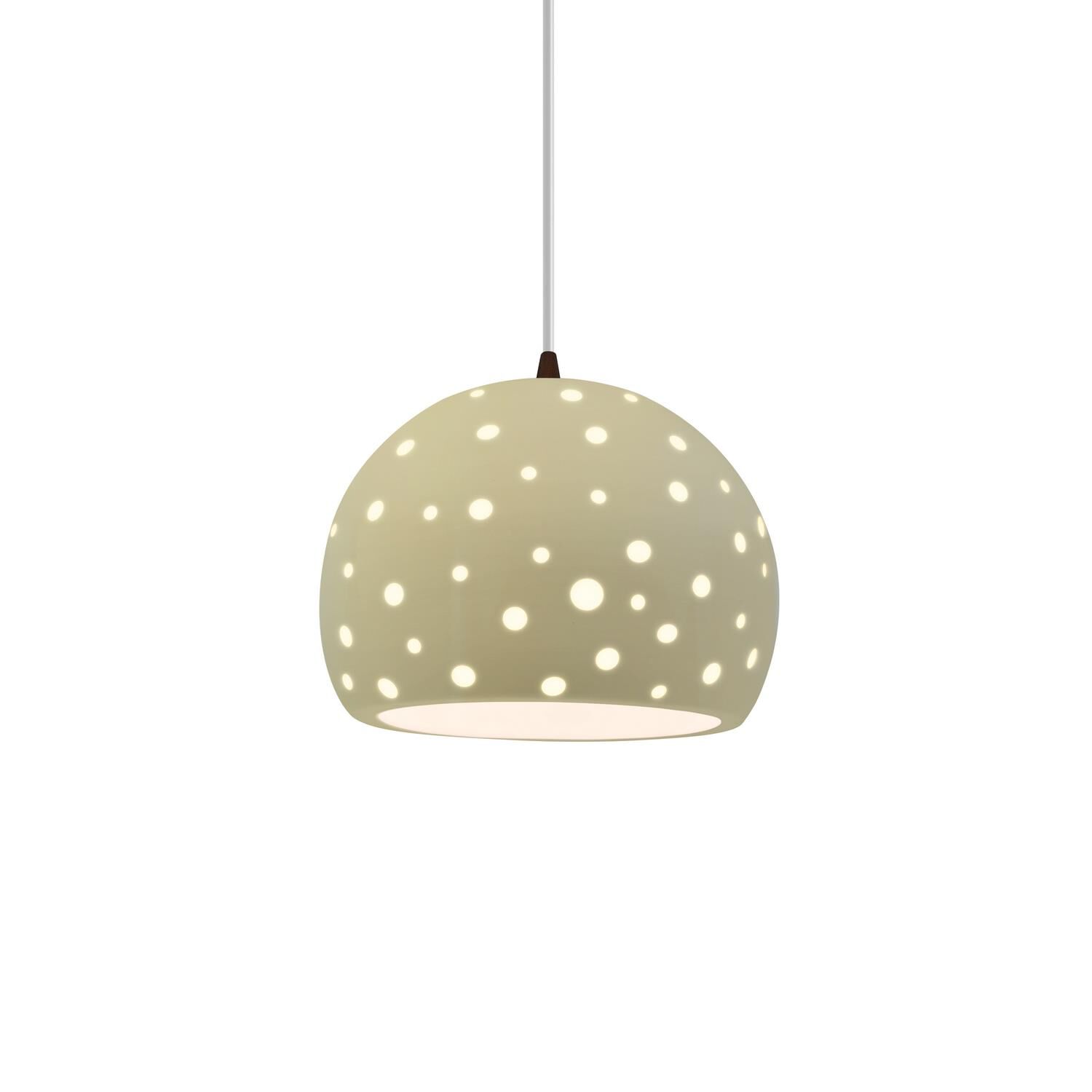 Perforated Globe 7 Inch Mini Pendant by Justice Design Group