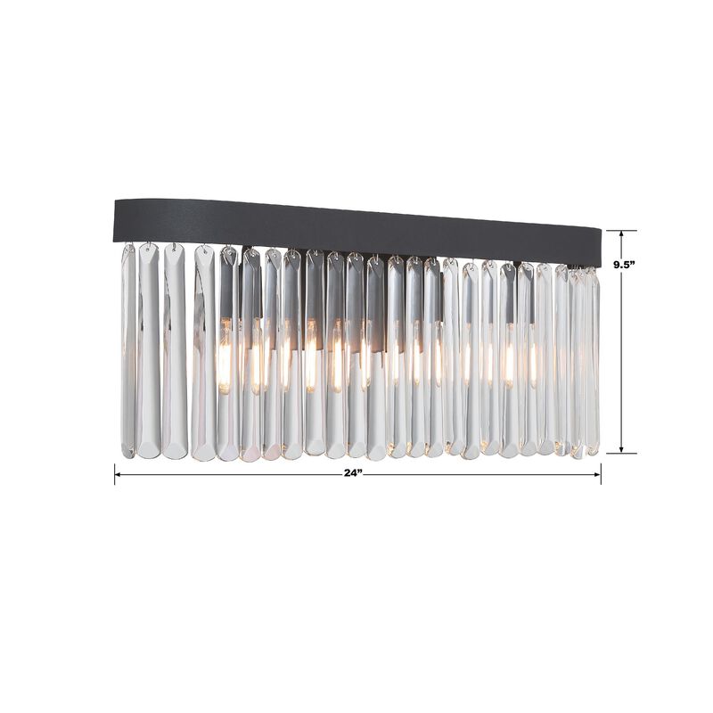 Emory 24 Inch 4 Light Bath Vanity Light by Crystorama