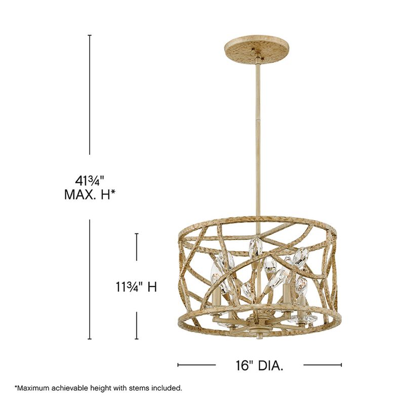 Eve 16 Inch Flush Mount by Fredrick Ramond