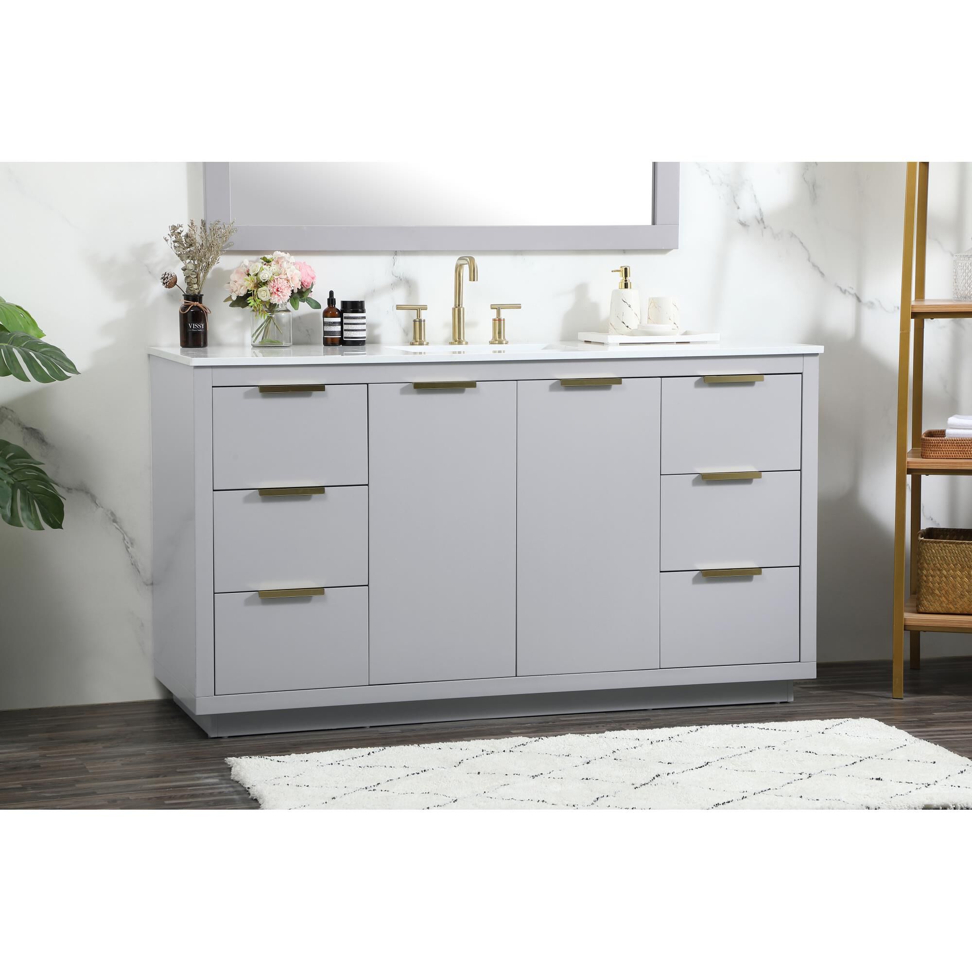 Blake 60 Inch Bath Vanity by Elegant Decor