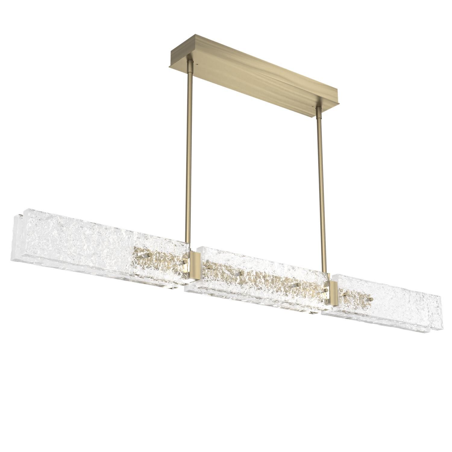 Shown in Heritage Brass finish and Clear Textured glass