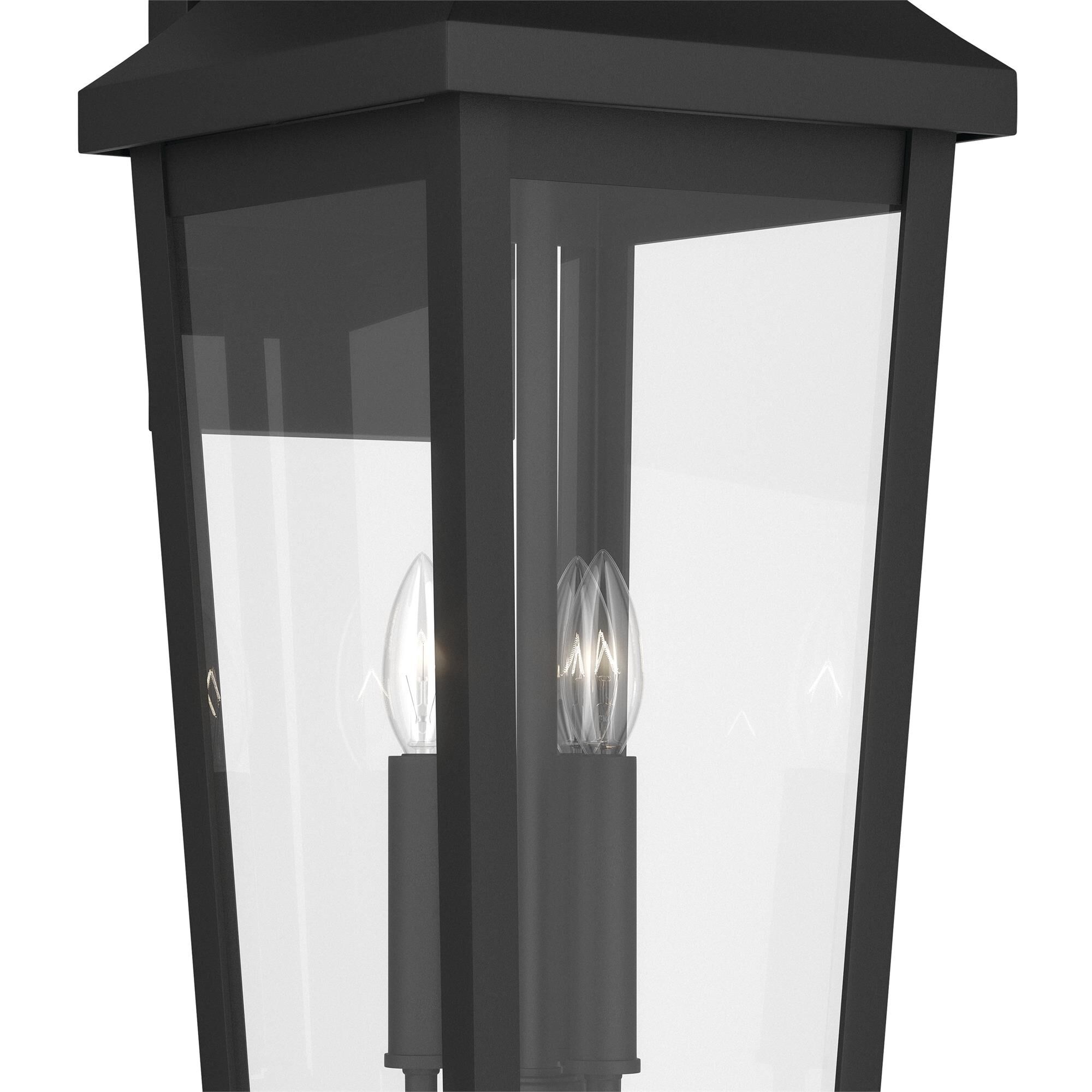 Shown in Textured Black finish and Clear glass