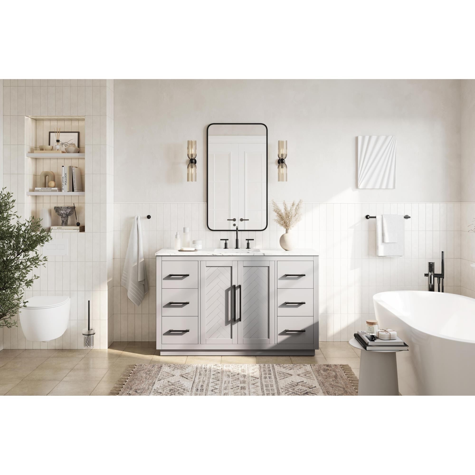Chase 54 Inch Bath Vanity by Elegant Dcor