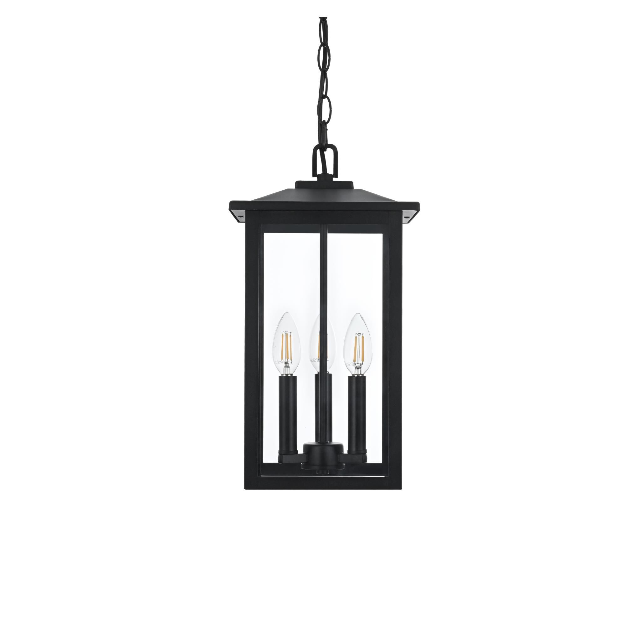 Carlisle 9 Inch Outdoor Hanging Lantern by Elegant Lighting