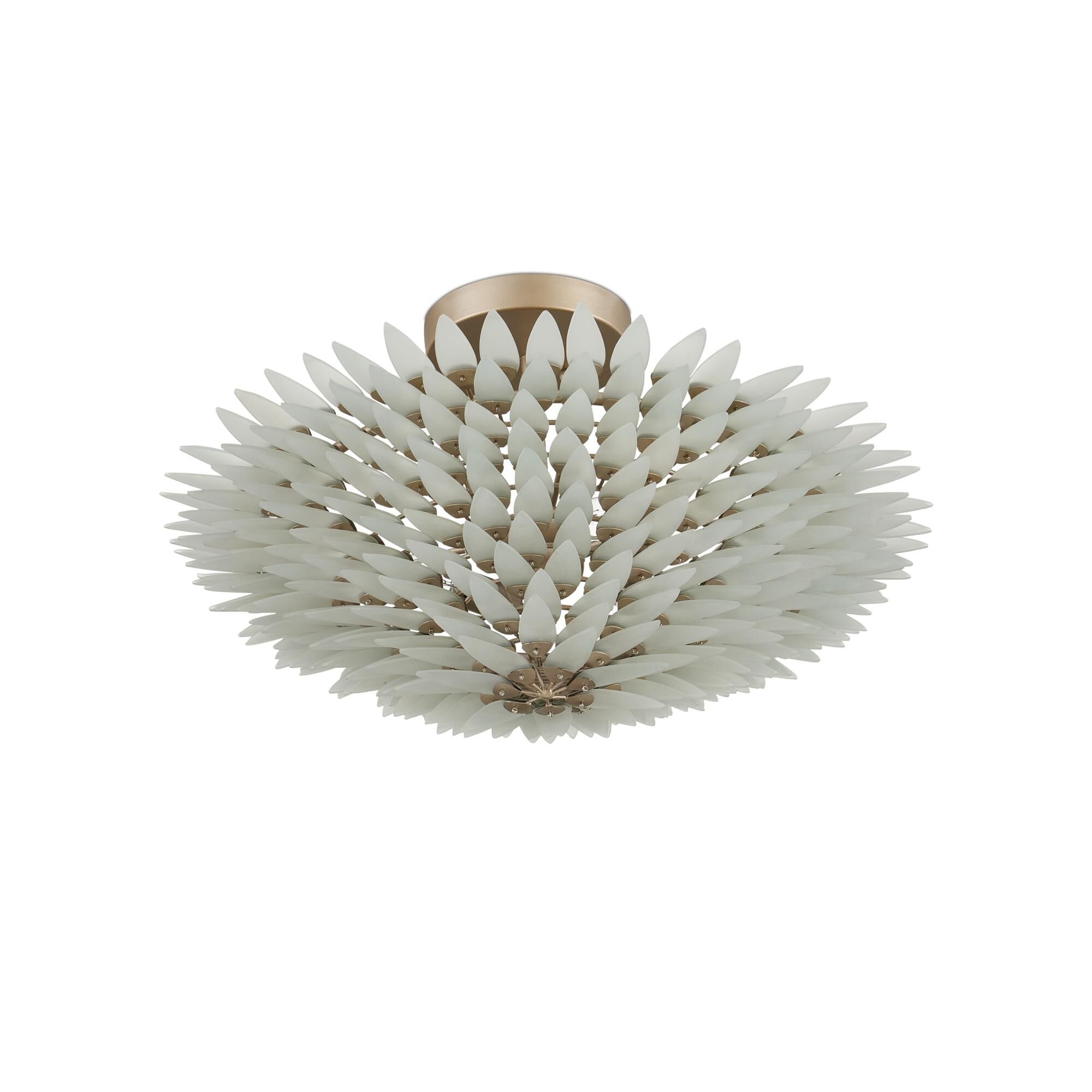 Dahlia 22 Inch Semi Flush Mount by Currey and Company